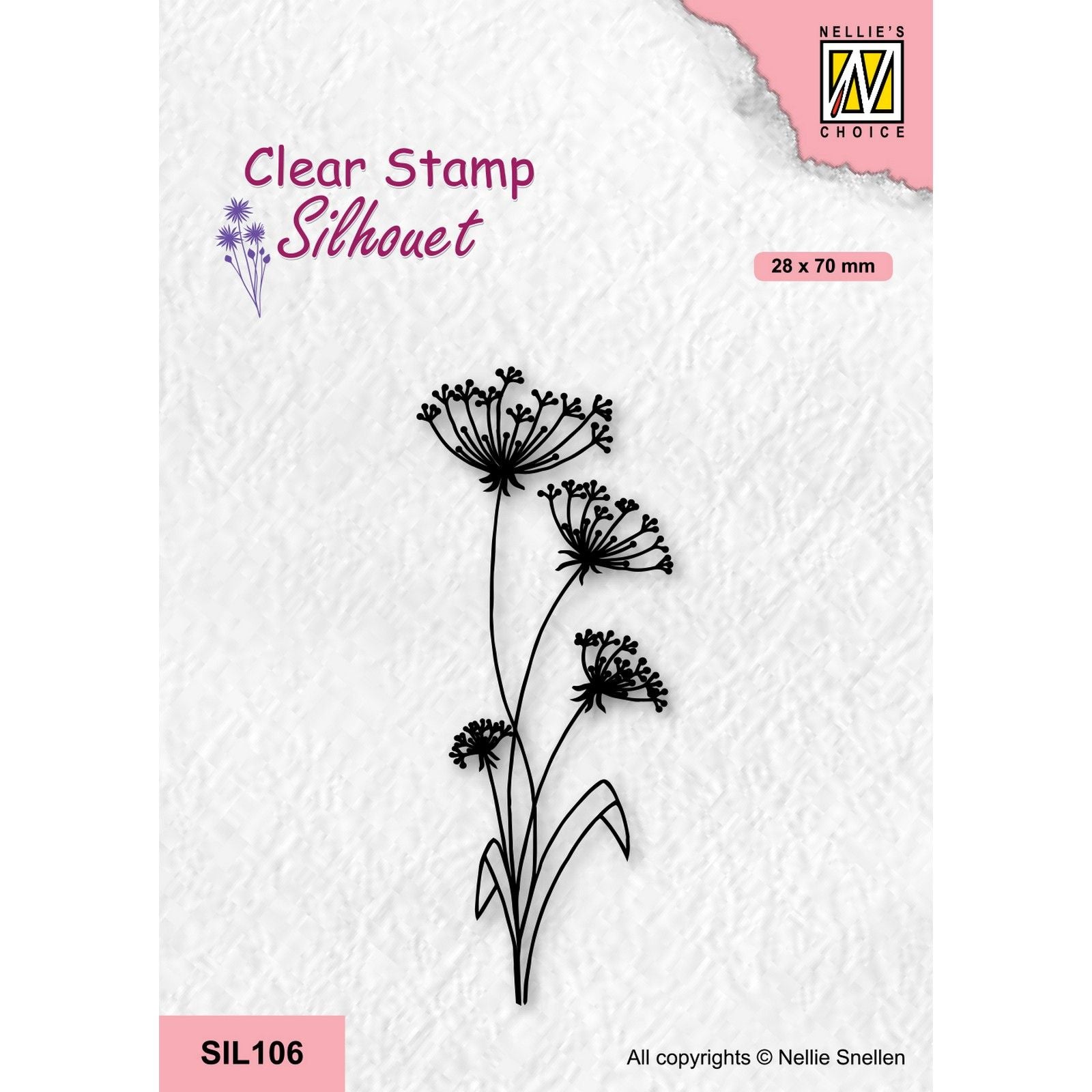 Nellies Wahl • Silhouette-Klarstempel Blumen-19