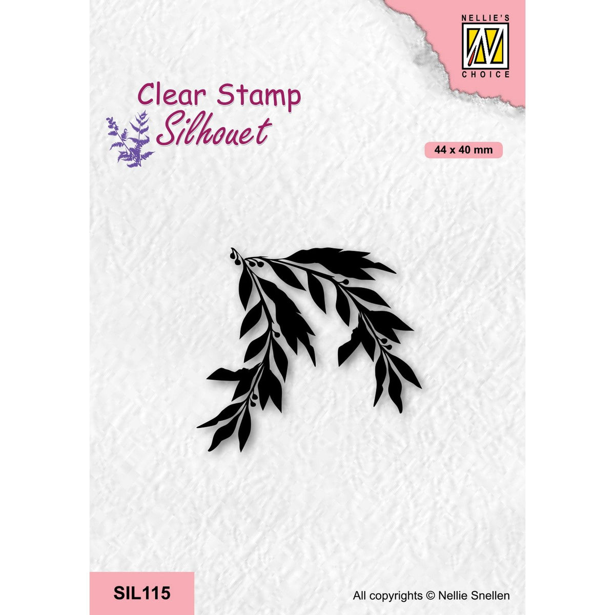 Nellies Wahl • Silhouette Clear Stamps Weidenzweig