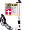 Sechs Grad 2-Rad-Stufenfaltfußbremse Pastell Pink Schwarz schwarz