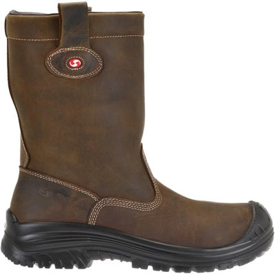 Sixton Sicherheitsstiefel Montana gefüttert S3 38 braun