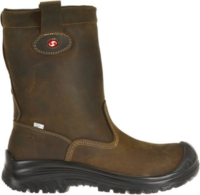 Sixton Sicherheitsstiefel Montana HDRY gefüttert S3 47 braun