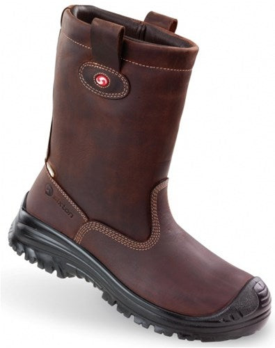 Sixton Sicherheitsstiefel Montana HDRY Wolle S3 41 braun