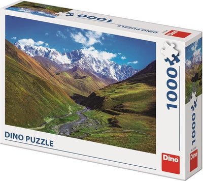 Dinotoys Dino -Puzzle - Šchara der höchste Berg in Georgia - 1000 Stücke