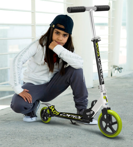 Klappstieffußbrems -Junior -Schwarzgrün