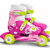 Skids Control Inline Skates Verstellbare rosa weiße Größe 27-30