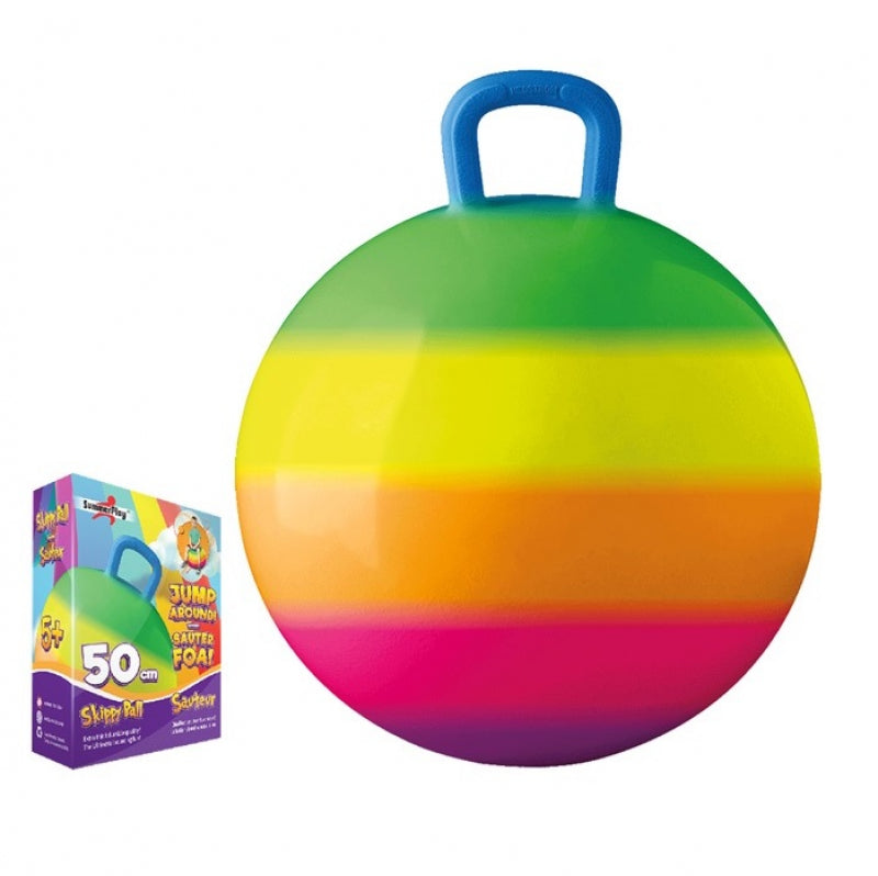 Skippyball verschiedener Marken (50 cm Regenbogen)