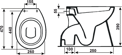 Werkzeyt Kombi-Pack-5 WC Tiefspüler kompl. wi - sktis00