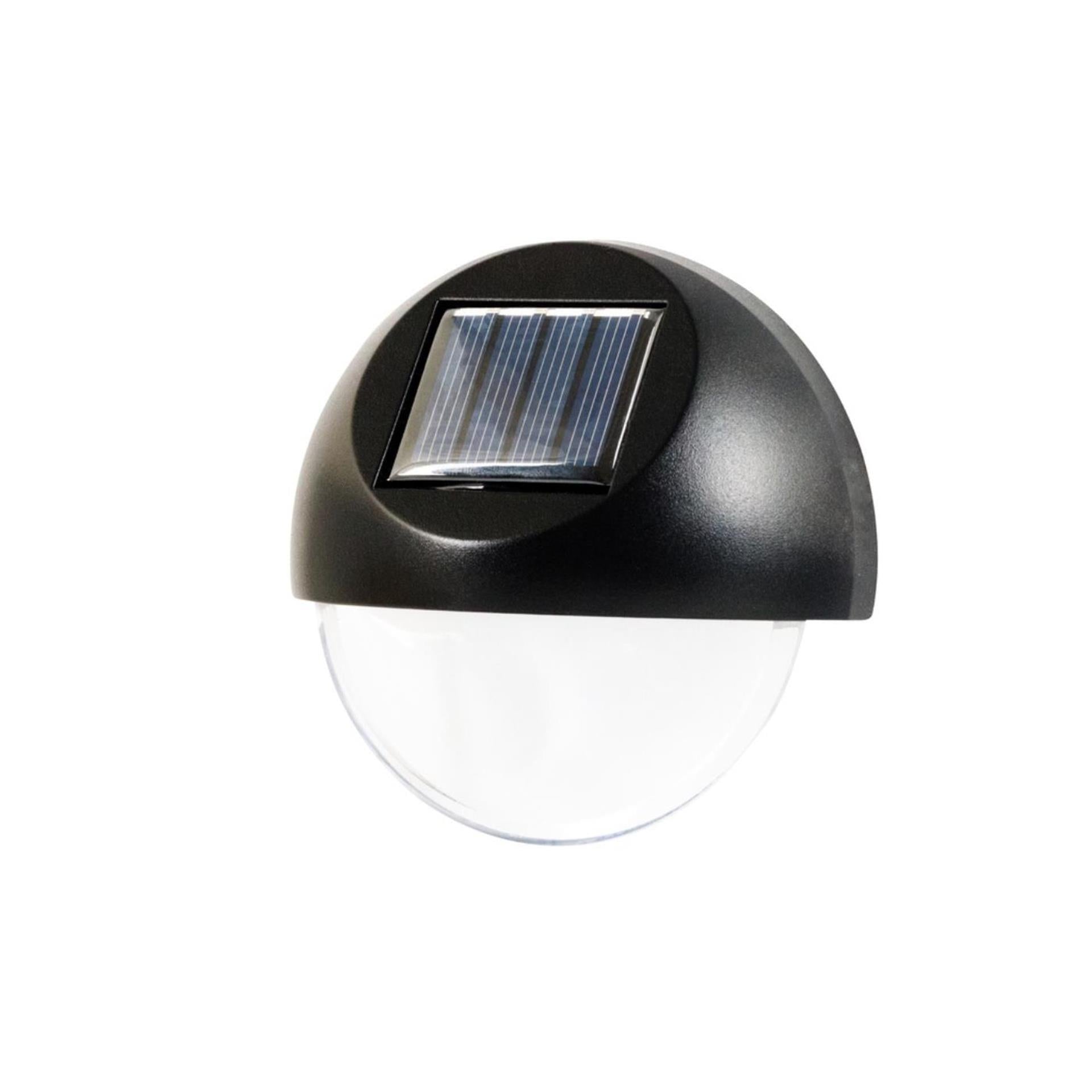 Ezolar LED-Solar-Wandlampen-Set 2-teilig warmweiß