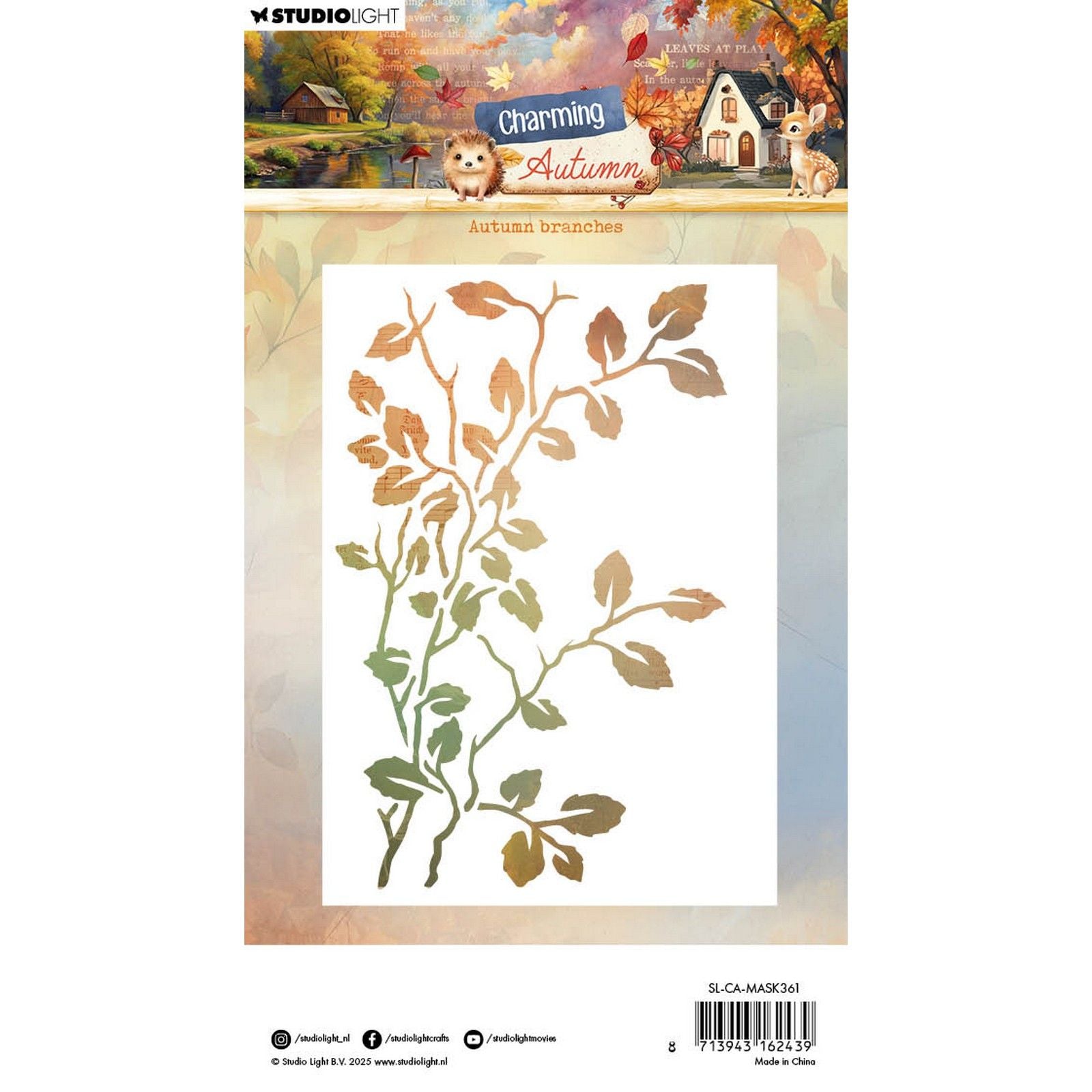 Studiolicht • bezaubernde Herbstmaske Herbstzweige