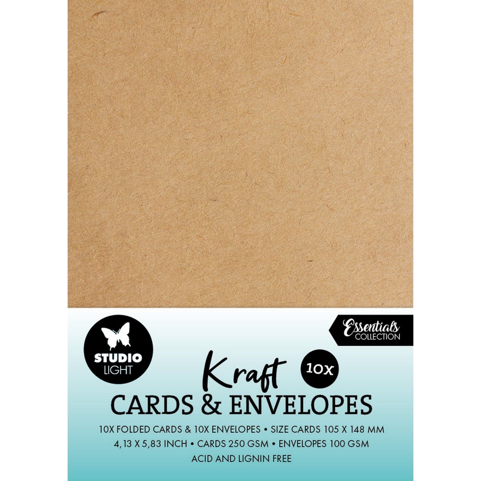 Studiolicht • Verbrauchsmaterial, Karten, Umschläge, Kraftpapier, A6