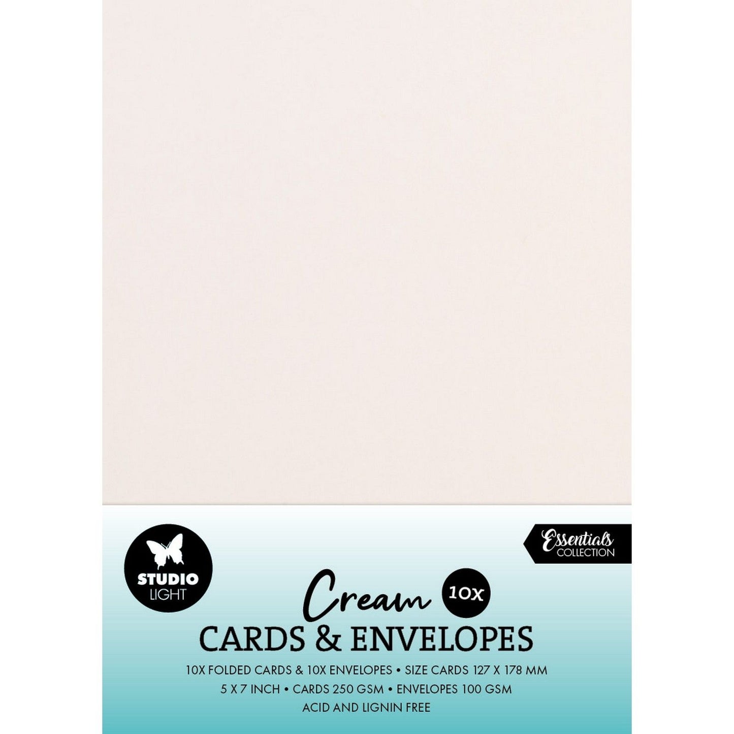 Studio Light • Kartenumschläge Creme 12,70x17,78cm