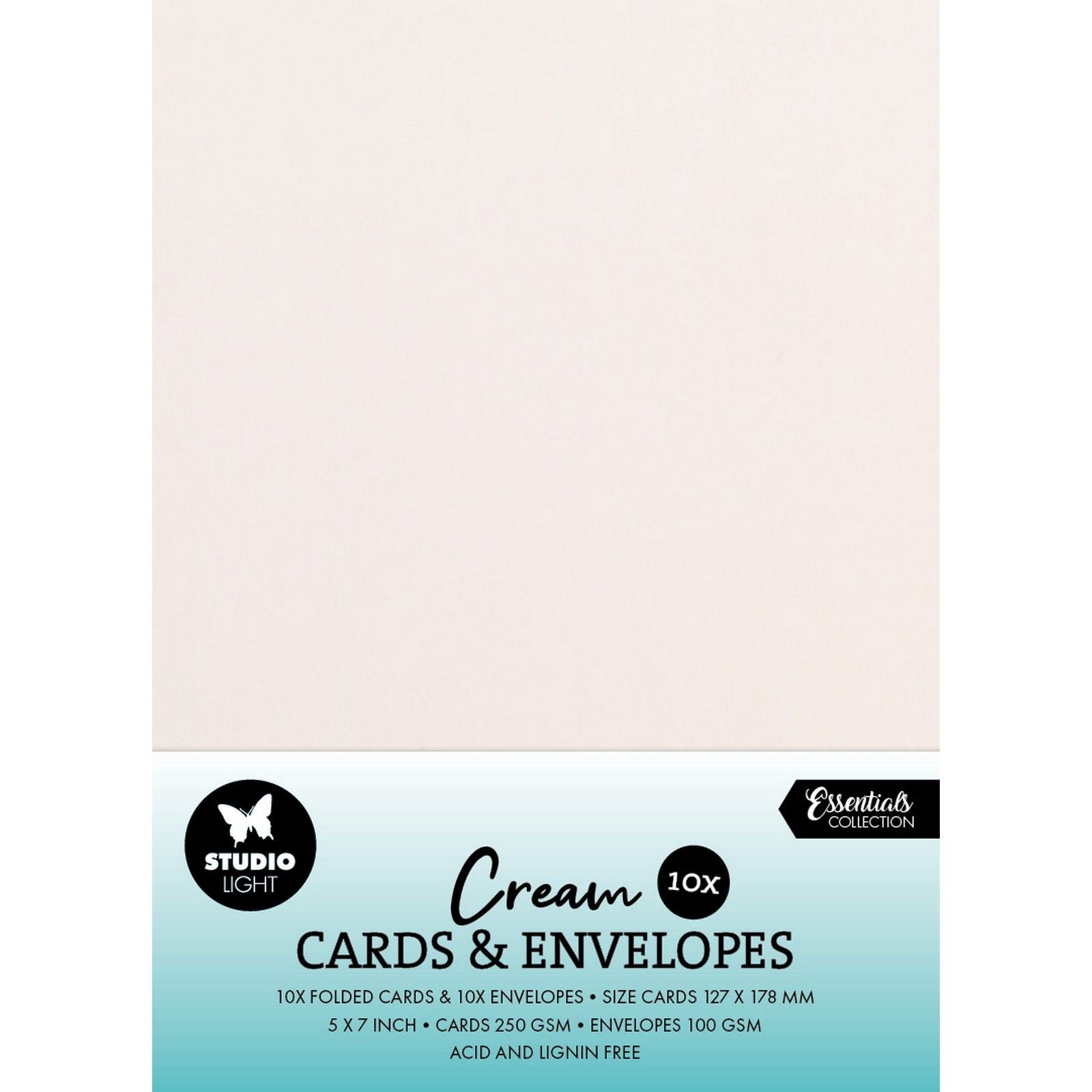 Studio Light • Kartenumschläge Creme 12,70x17,78cm