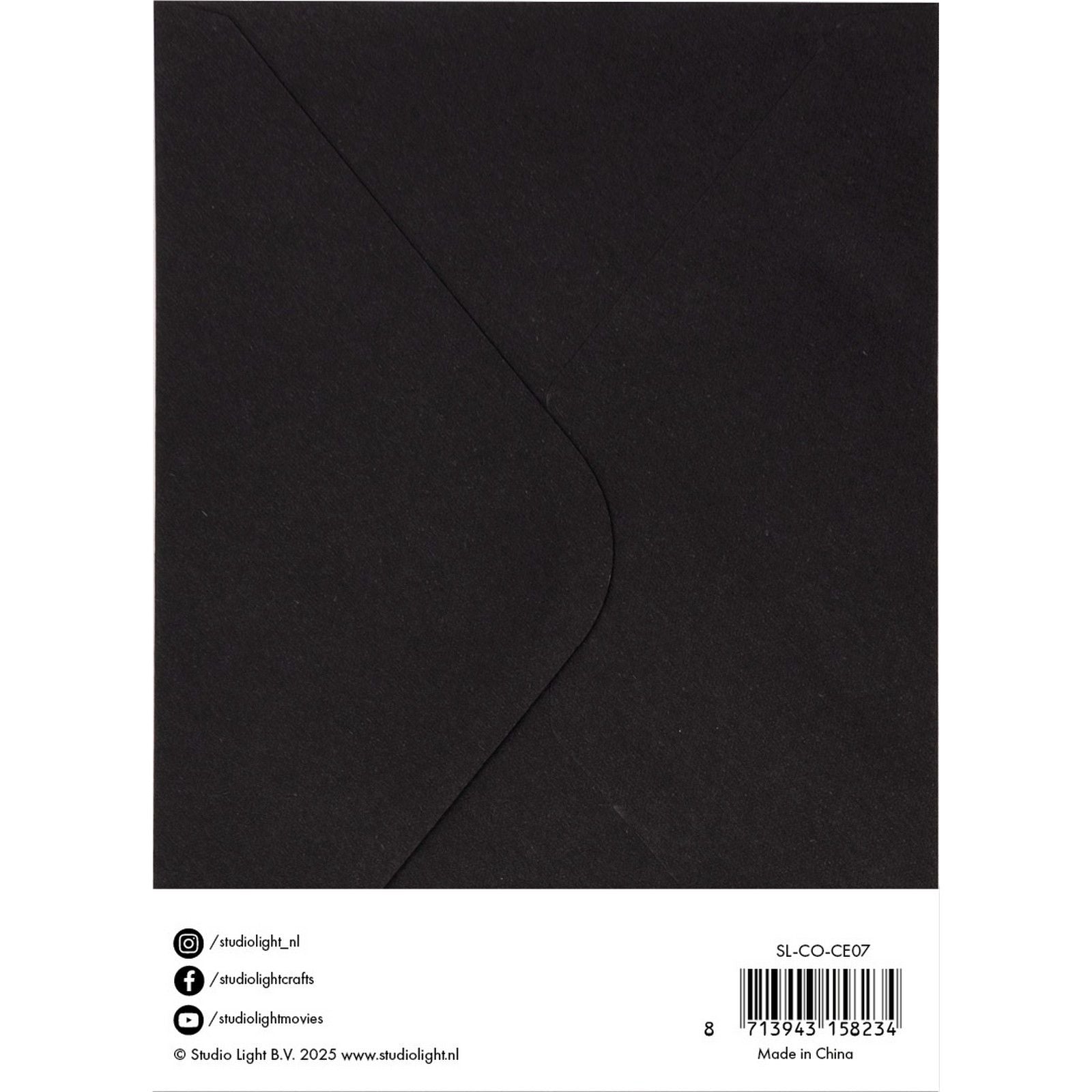 Studiolicht • Kartenumschläge schwarz 12,70x17,78cm