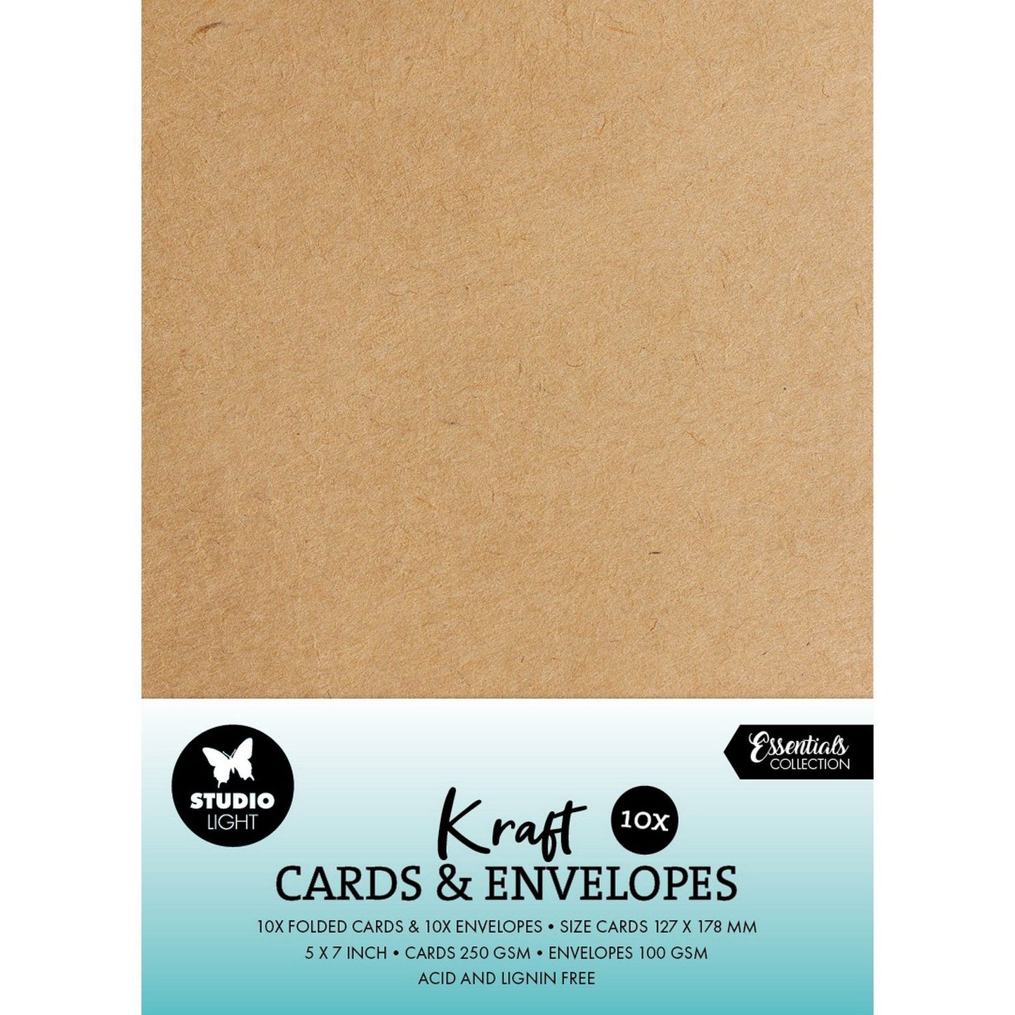 Studiolicht • Karten, Umschläge, Kraftpapier, 12,70 x 17,78 cm