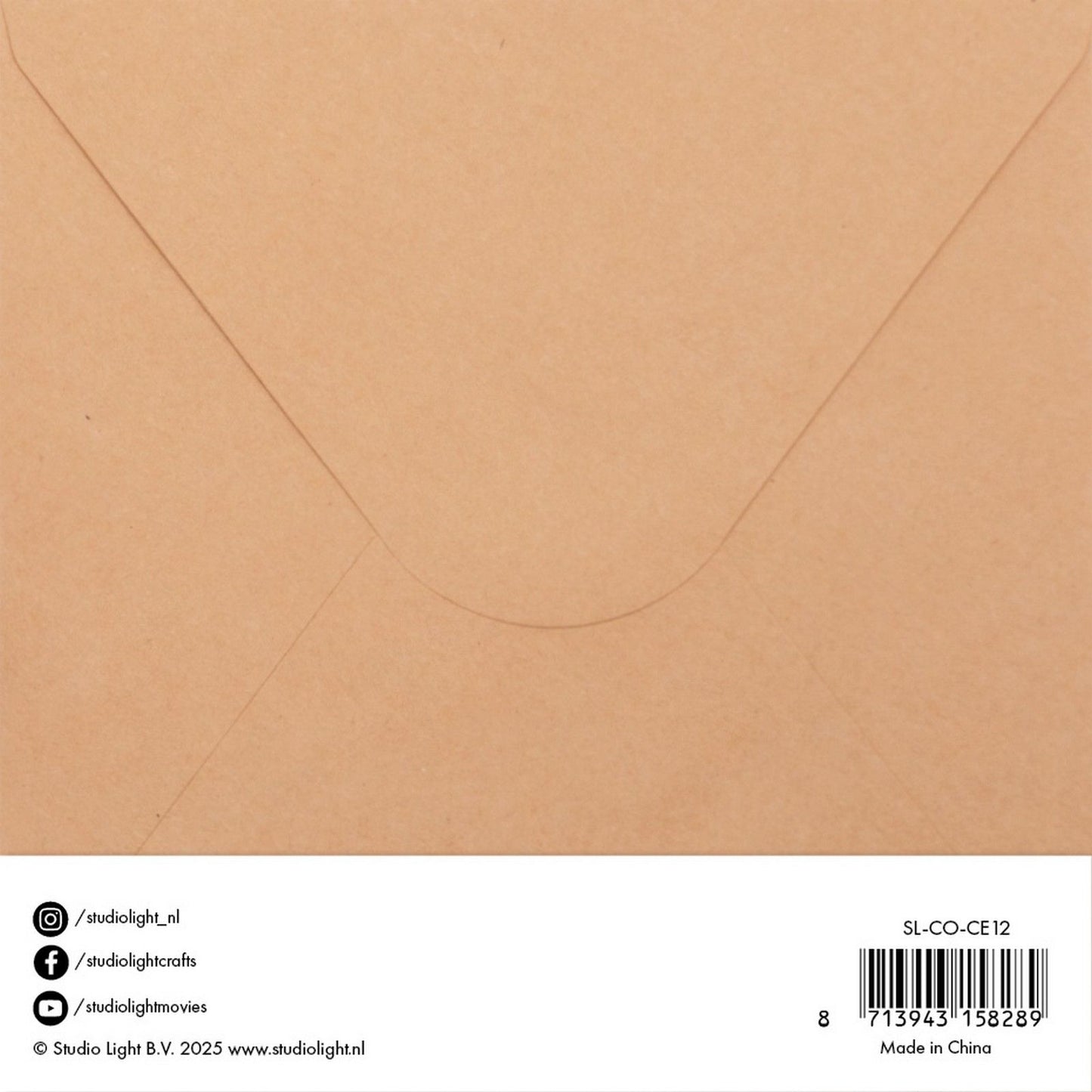 Studio Light • Karten, Umschläge, Kraftpapier, 15,24 x 15,24 cm