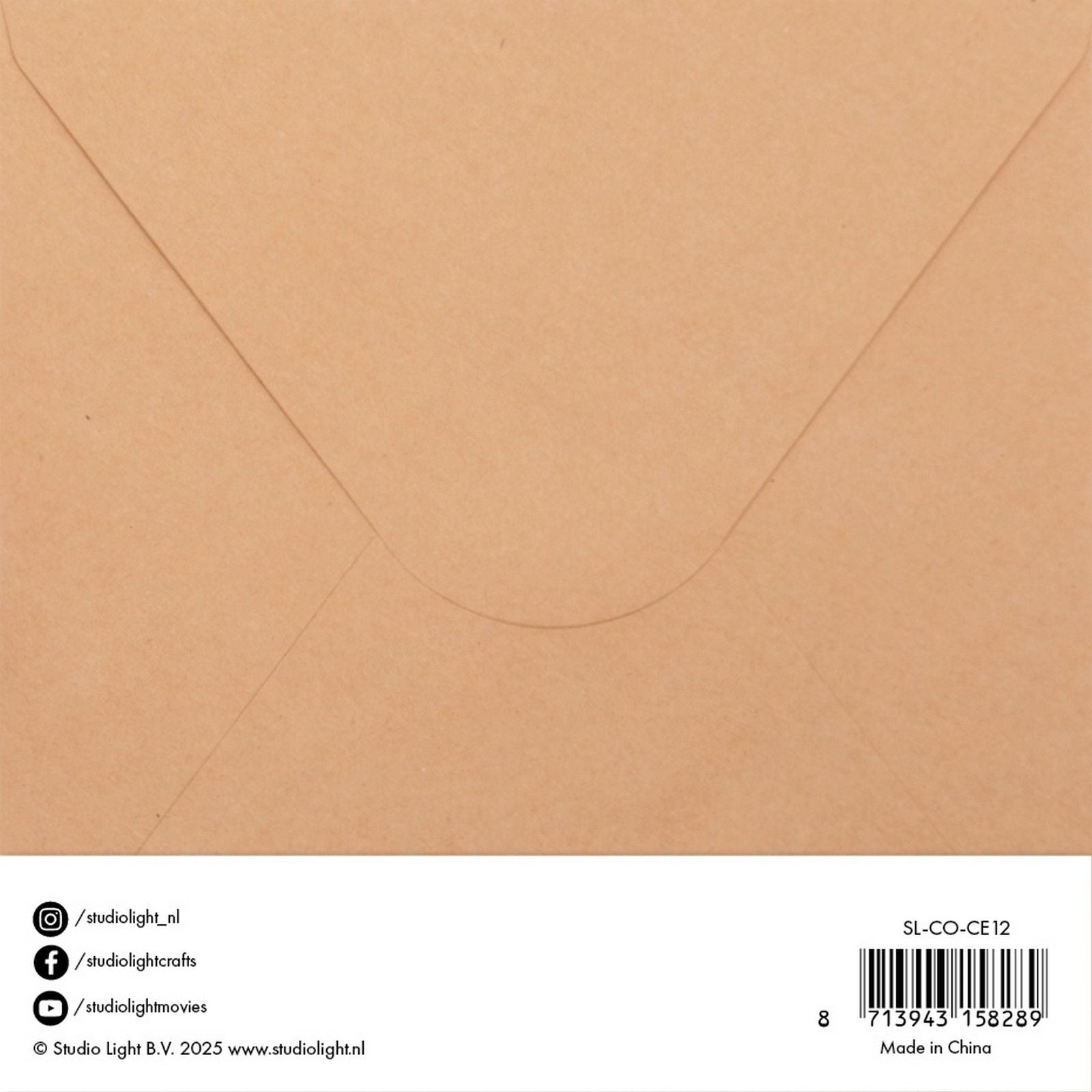 Studio Light • Karten, Umschläge, Kraftpapier, 15,24 x 15,24 cm