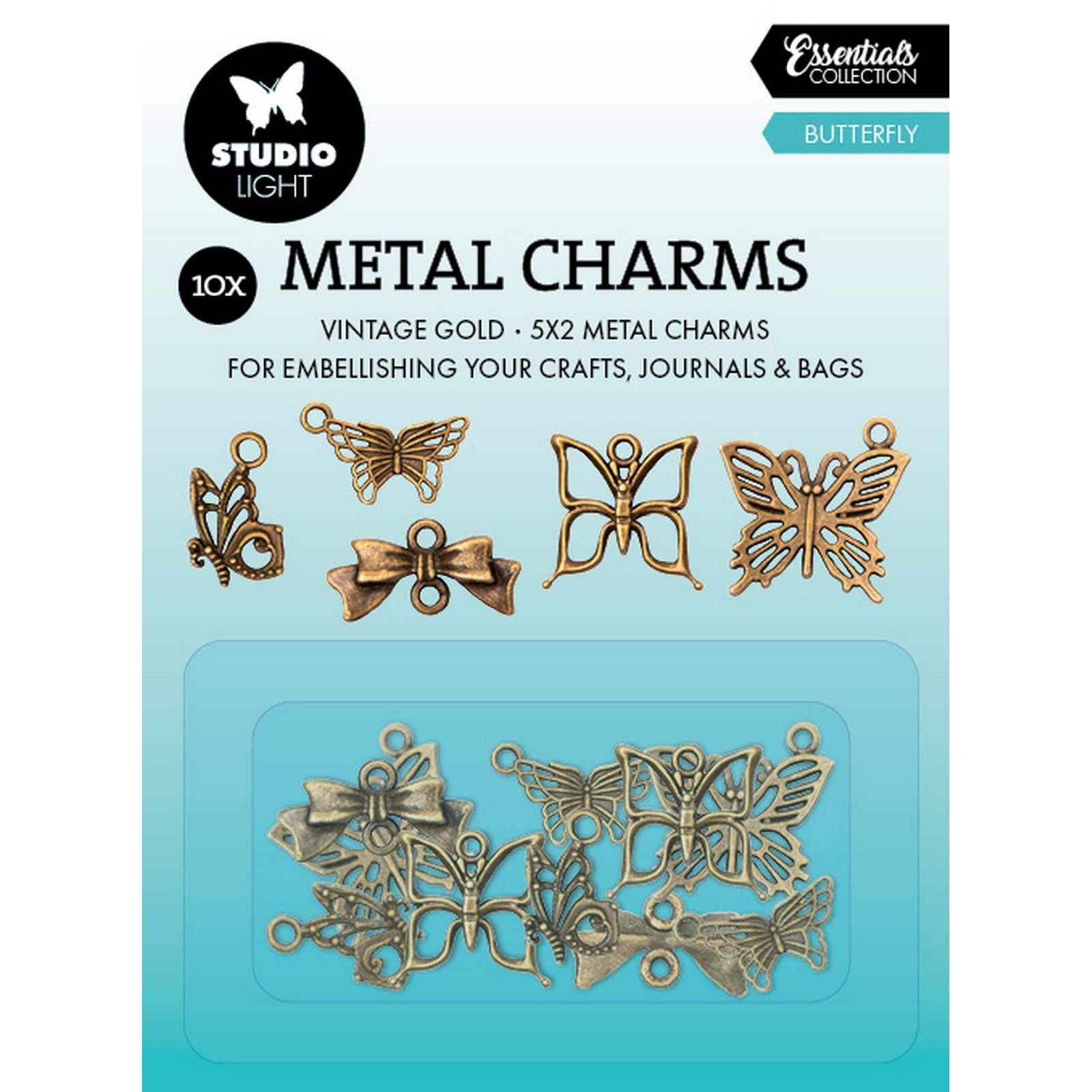 Studioleuchte • Metallanhänger Schmetterling
