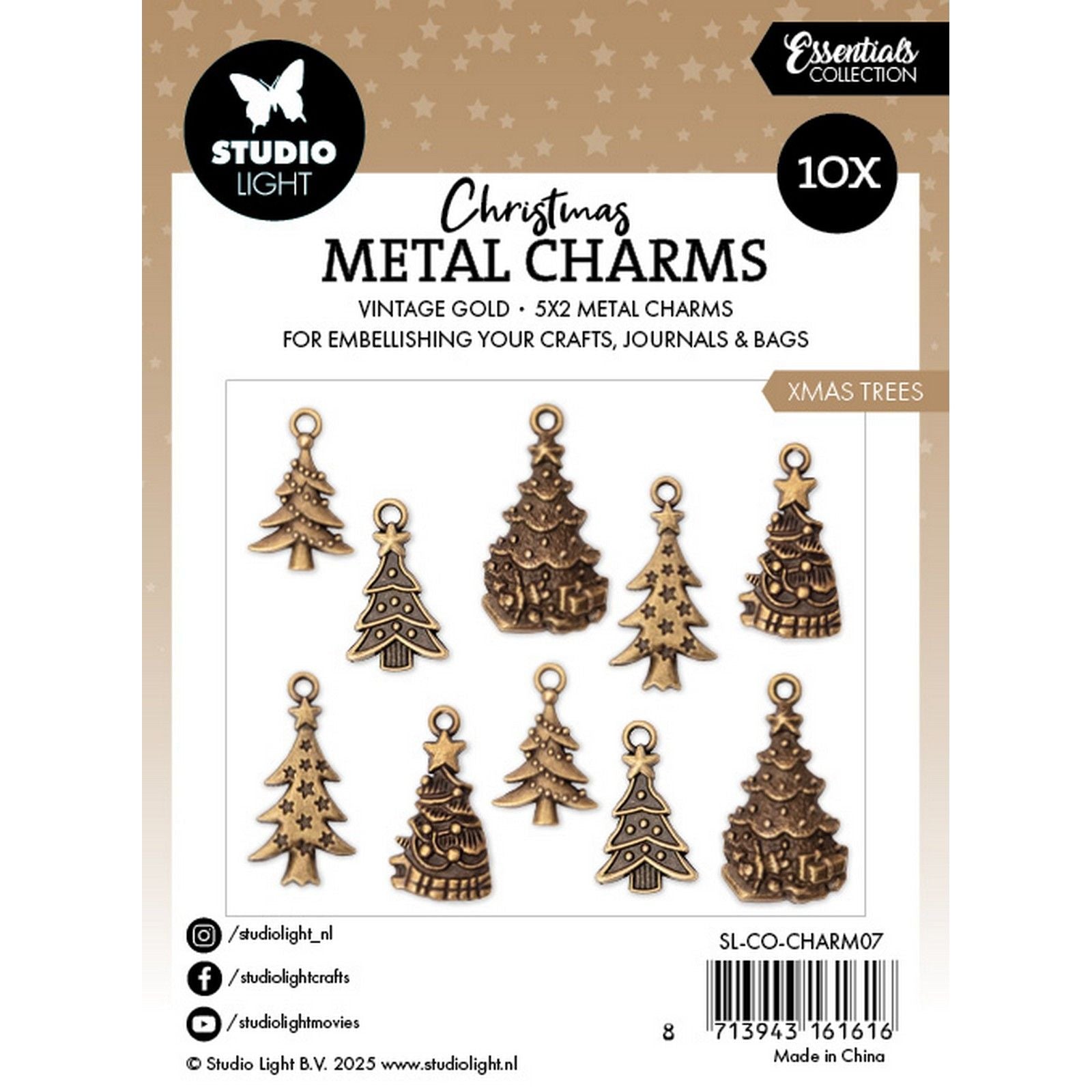 Studioleuchte • Essentials Metallanhänger Weihnachtsbäume