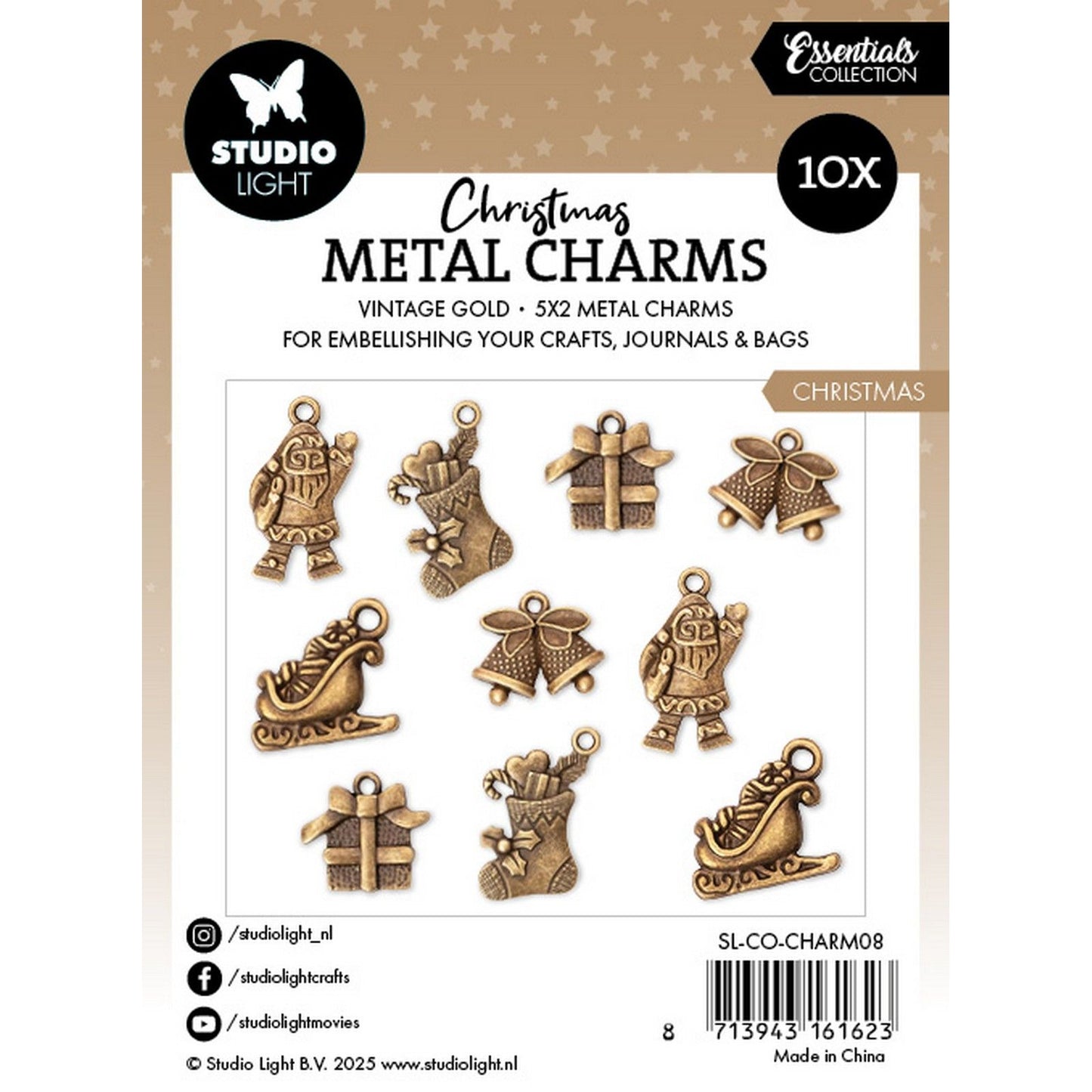 Studioleuchte • Essentials Metallanhänger Weihnachtselemente