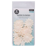 Studiolicht • Papierblumen 25 Stück creme - afbeelding 1