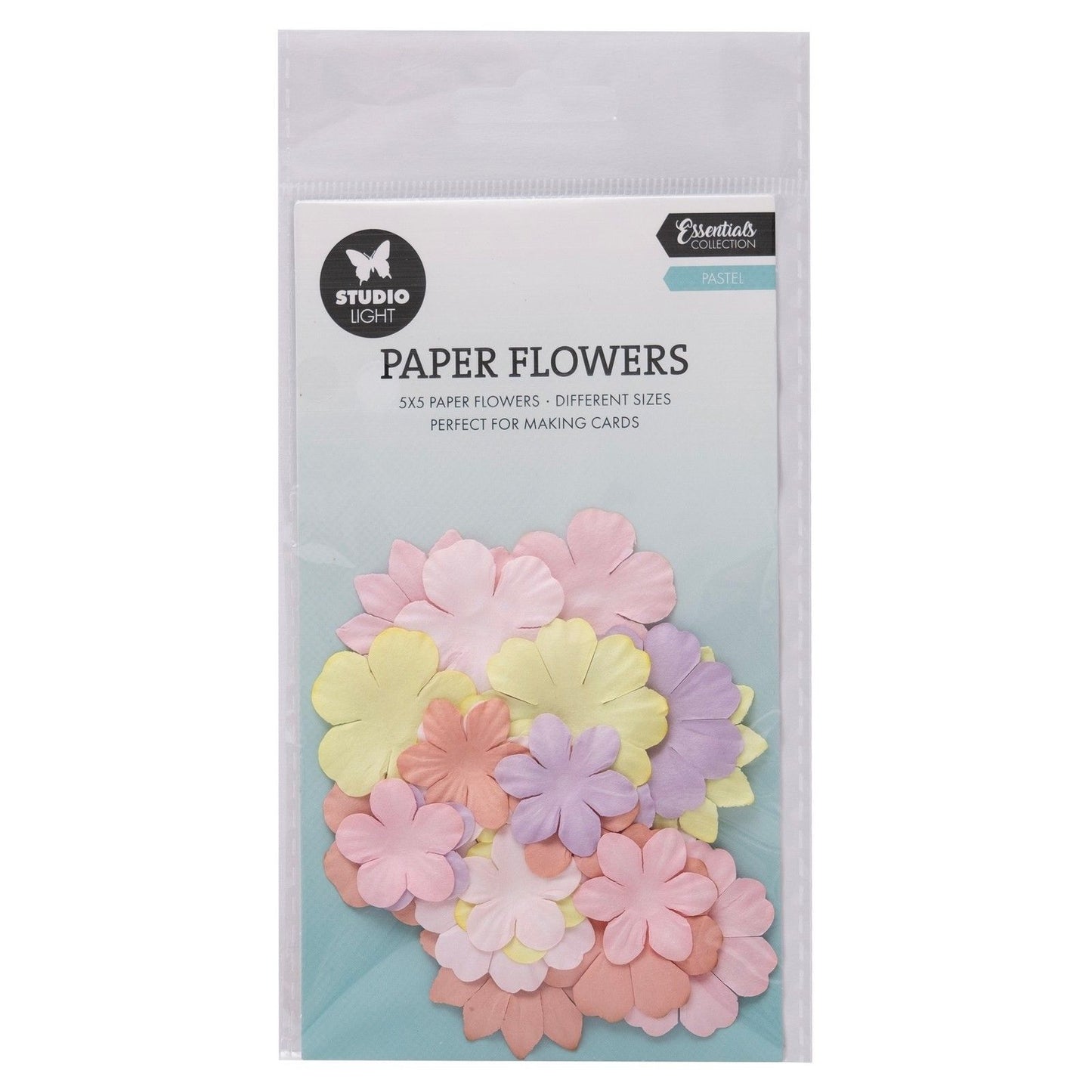 Studiolicht • Papierblumen 25 Stück Pastell