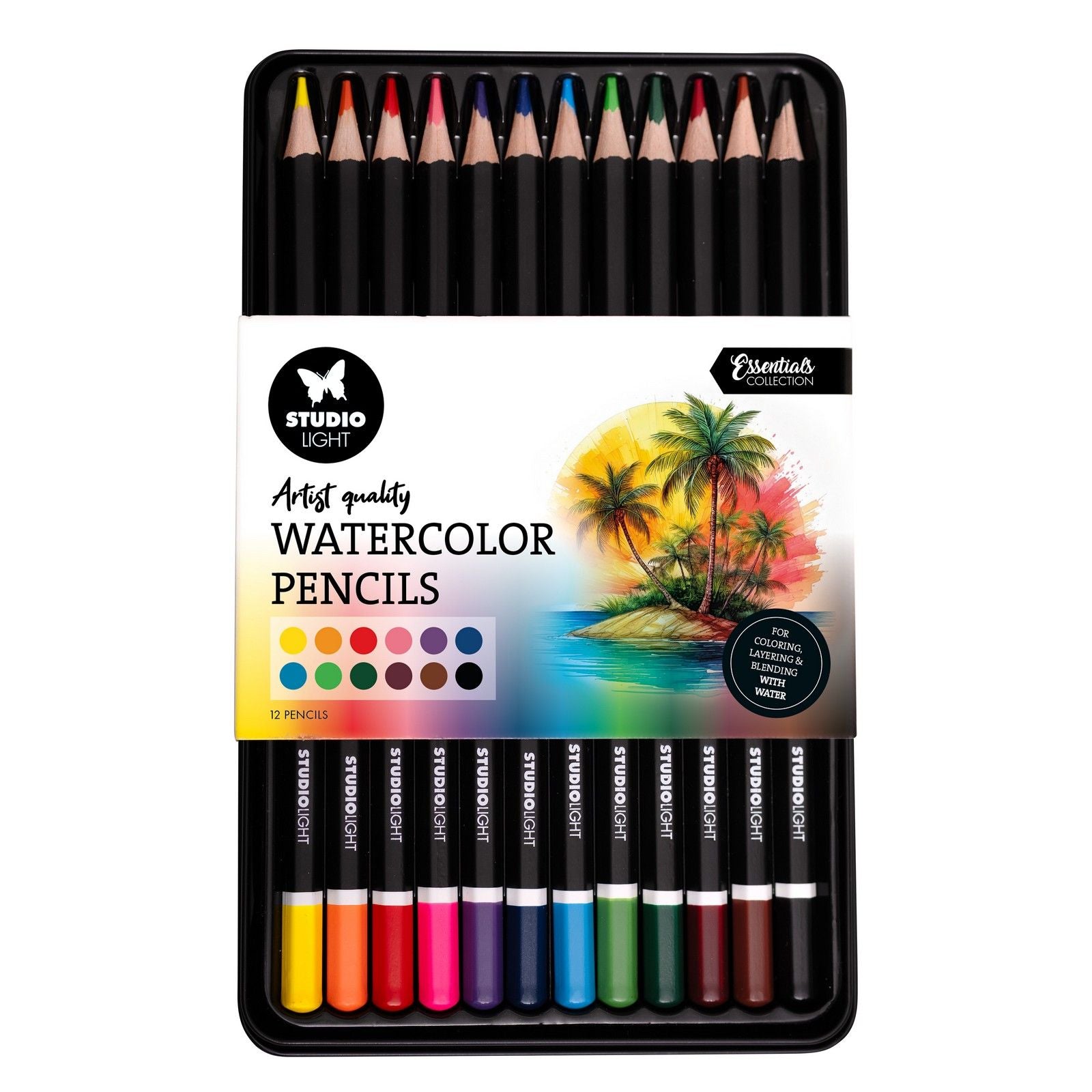 Studioleuchte • Essentials Bleistifte Aquarellstifte 12tlg