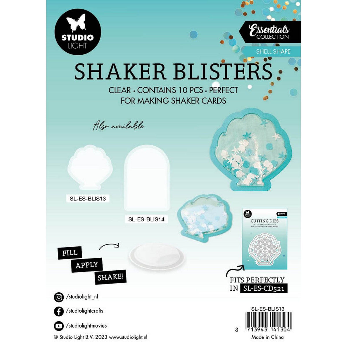 Studioleuchte • Essentials Shaker Blisterschale