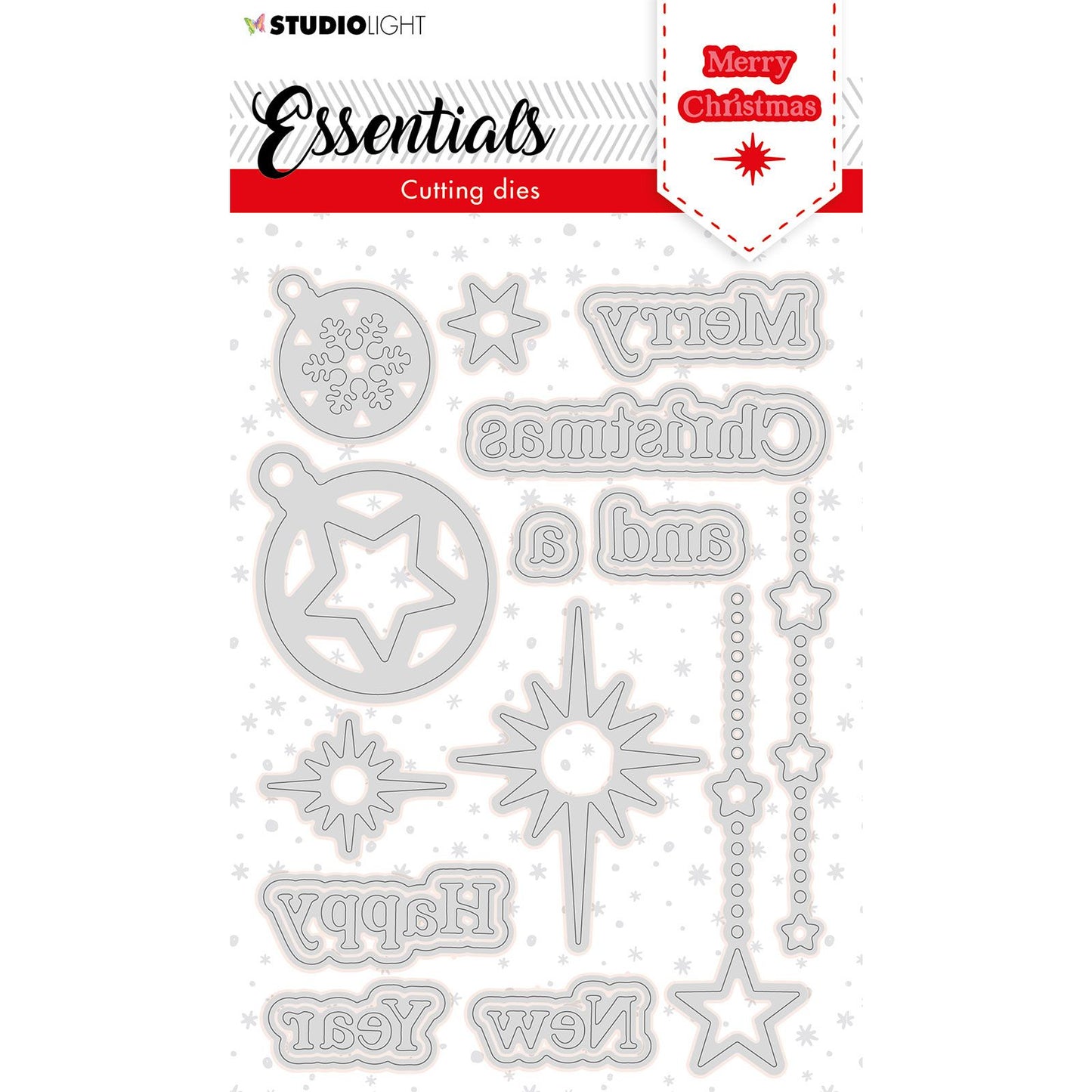Studio Light • Essentials Schneideform Weihnachten Frohe Weihnachten 2 10,5x14,8cm Nr.119