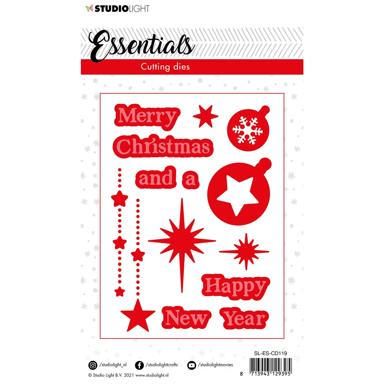 Studio Light • Essentials Schneideform Weihnachten Frohe Weihnachten 2 10,5x14,8cm Nr.119