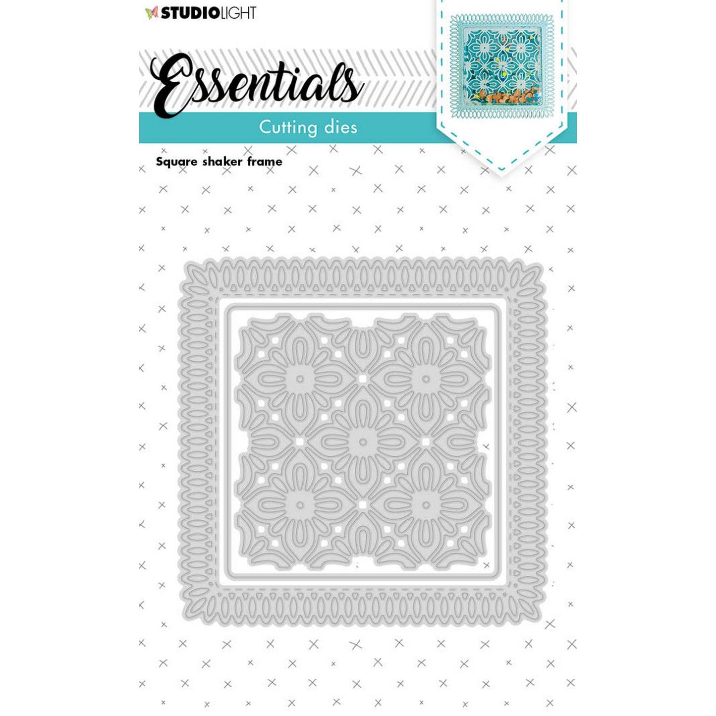 Studioleuchte • Essentials-Schnittschablone, quadratischer Shaker-Rahmen