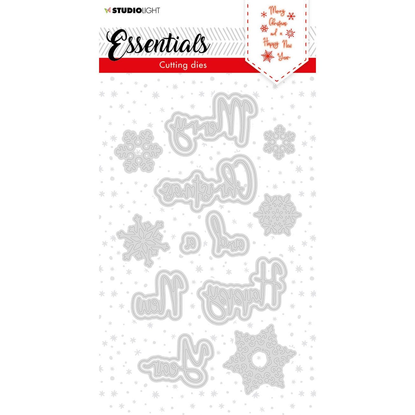 Studiolicht • Essentials Weihnachts-Stanzform Frohe Weihnachten eng 1