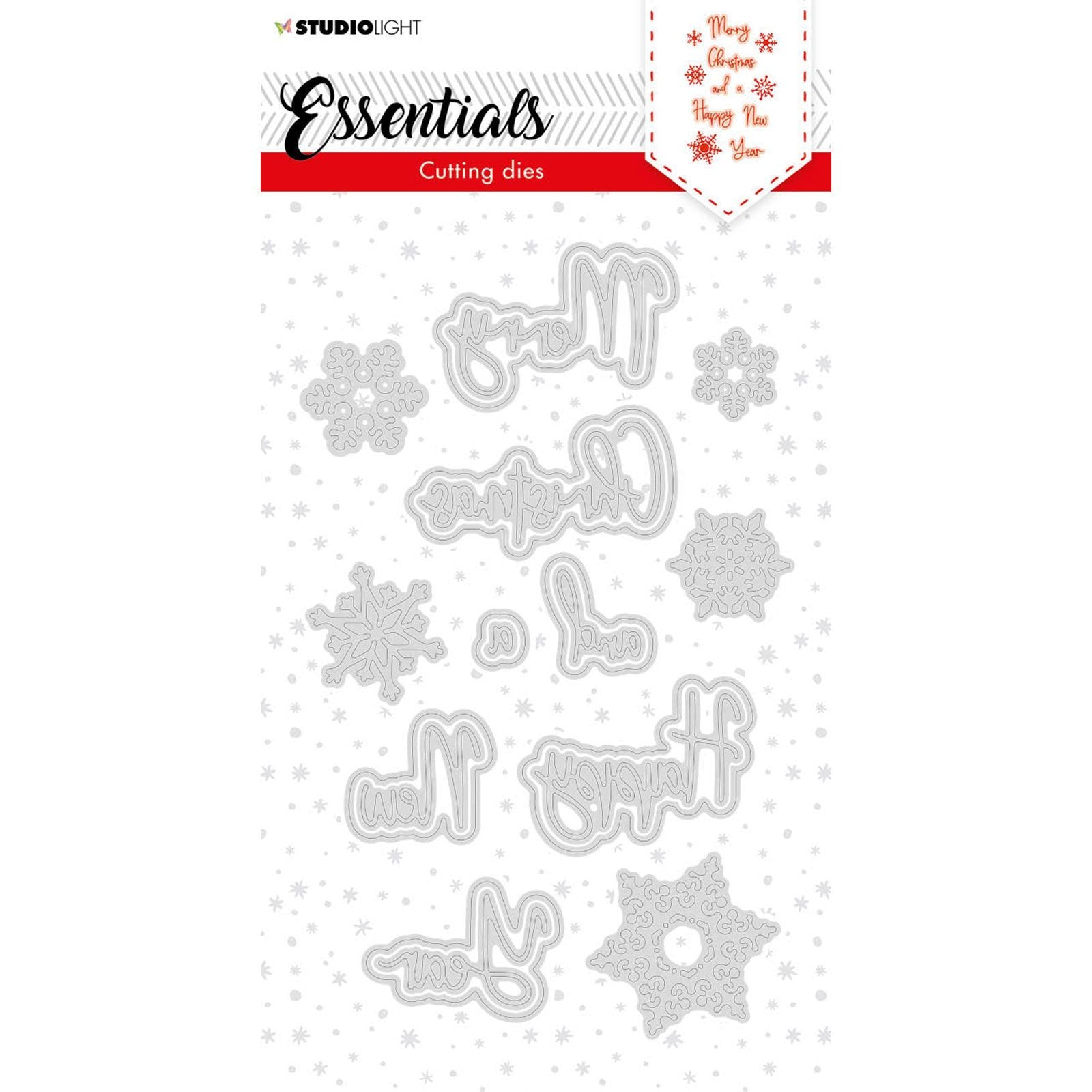 Studiolicht • Essentials Weihnachts-Stanzform Frohe Weihnachten eng 1