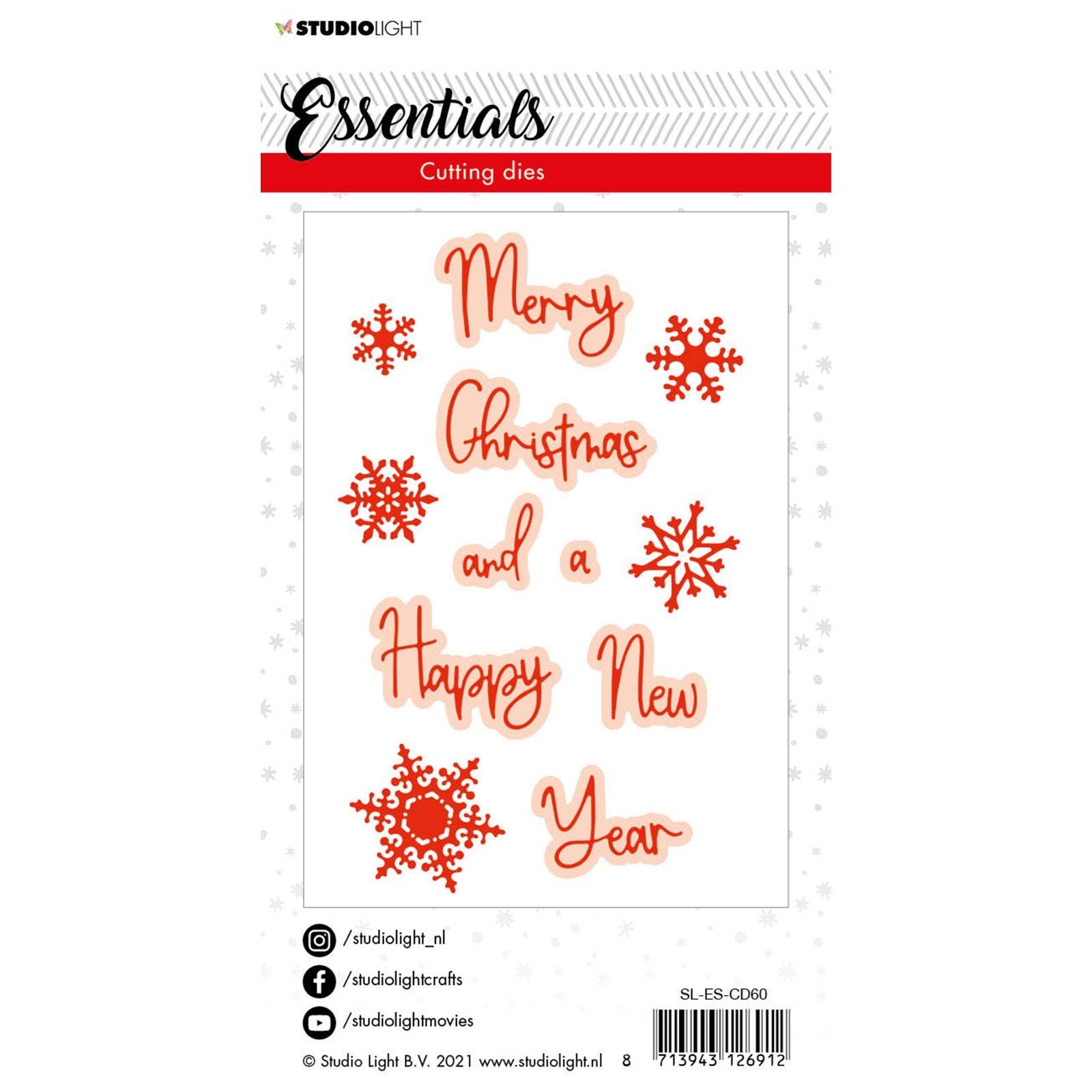 Studiolicht • Essentials Weihnachts-Stanzform Frohe Weihnachten eng 1