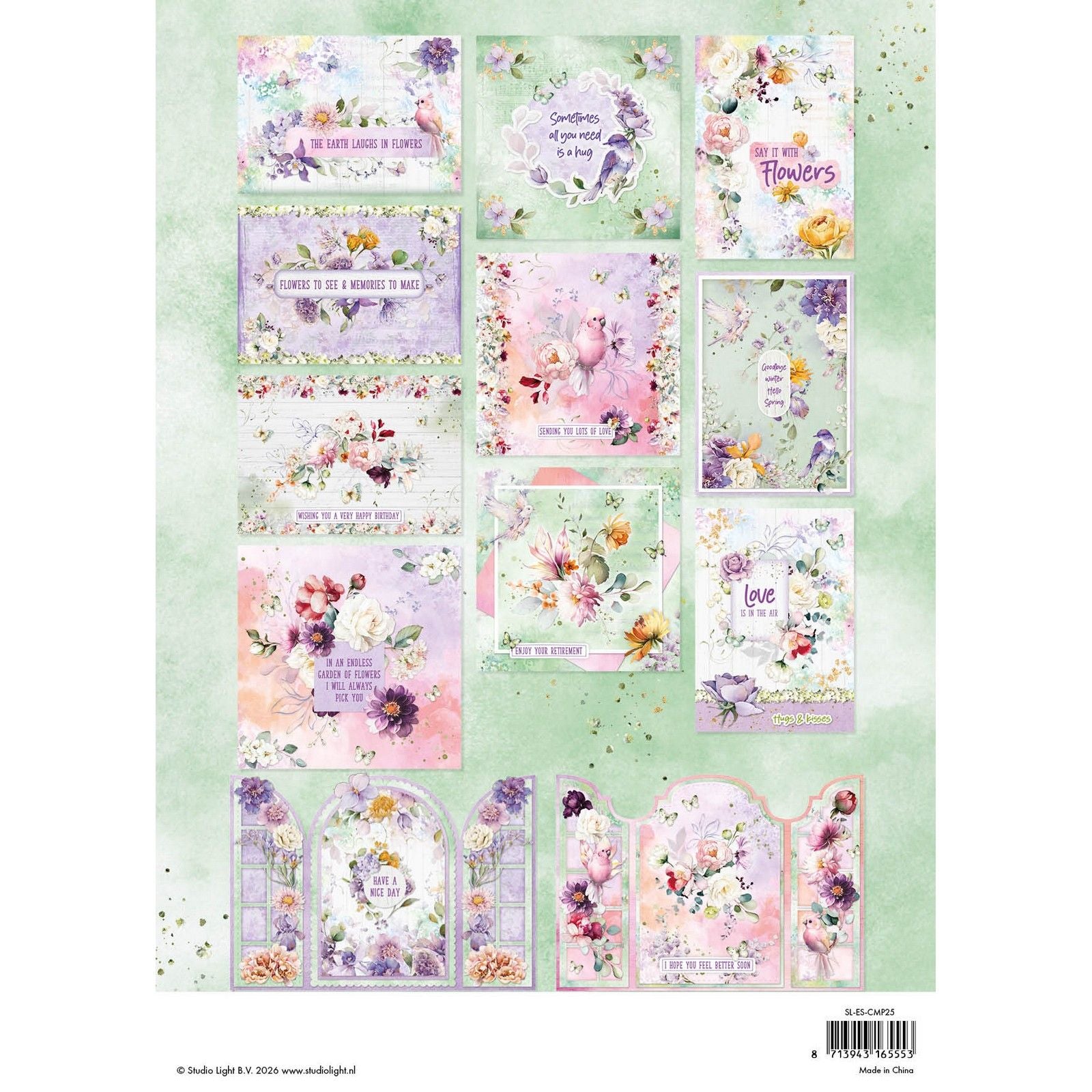 Studiolicht • Essentials-Block zum Basteln von Karten, Blumen