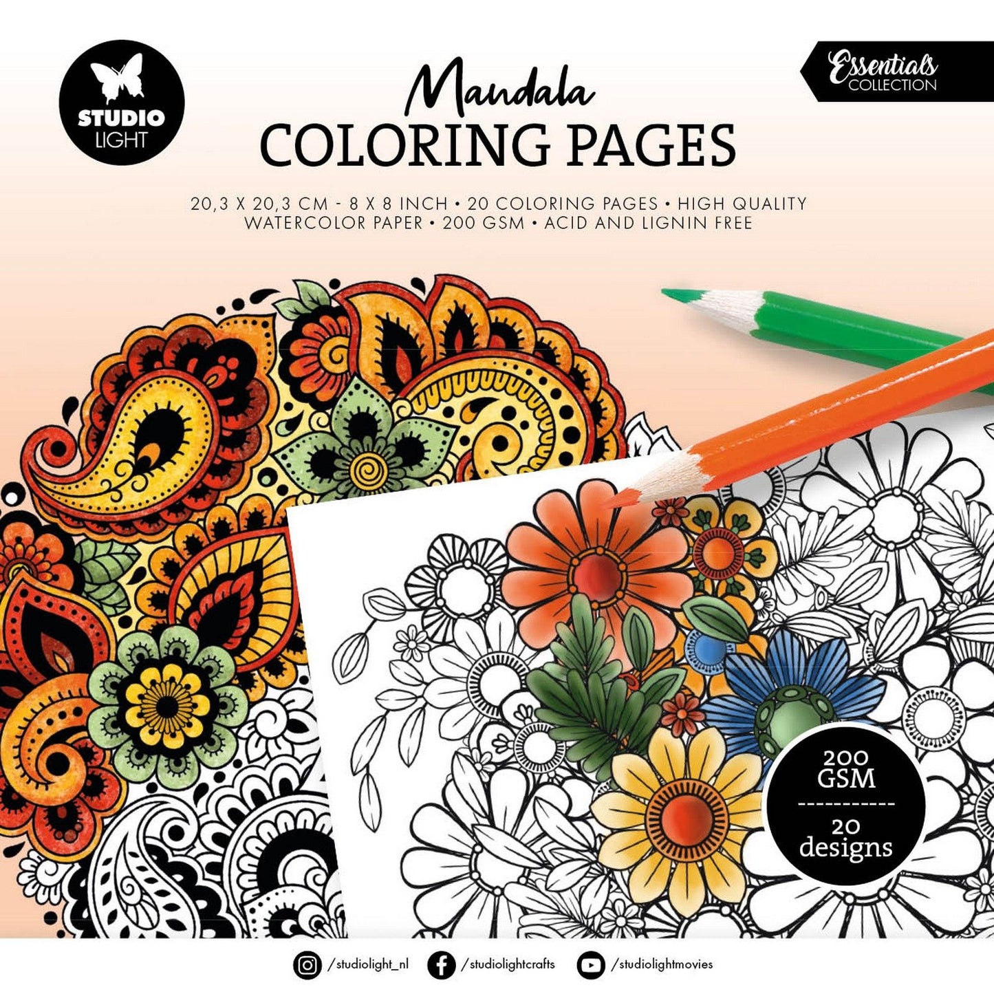 Studiolicht • Essentials Malvorlagen Mandala