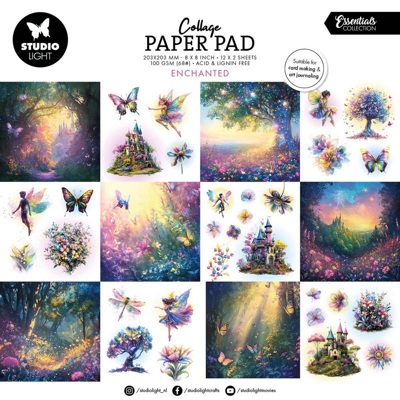 Studio Light • Essentials Collage-Papierblock verzaubert