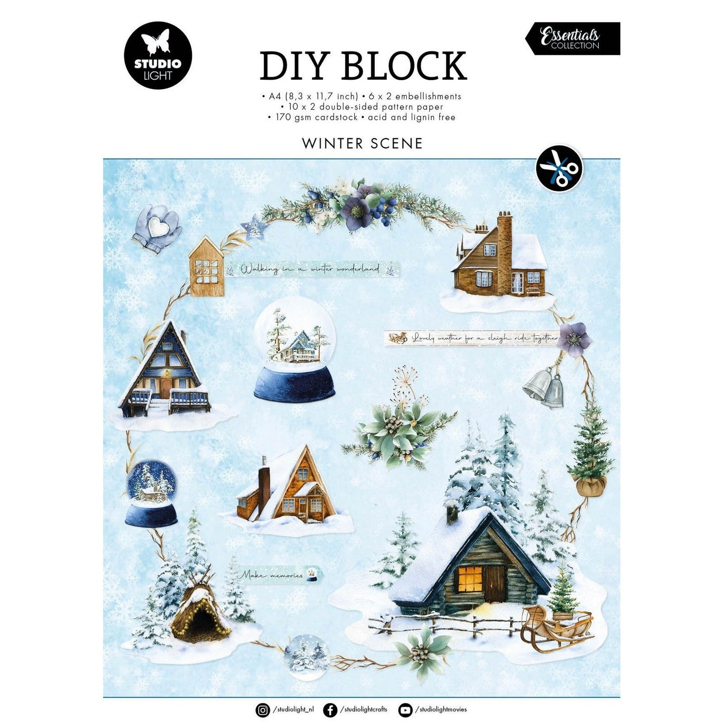 Studiolicht • Essentials DIY-Block-Winterszene