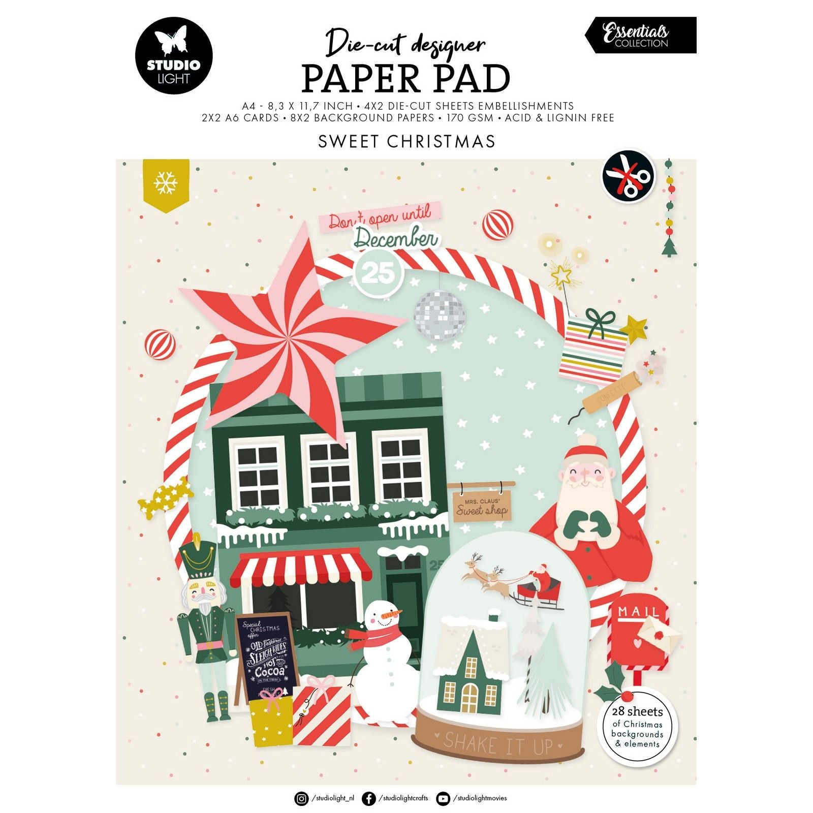 Studiolicht • Essentials gestanztes Designer-PP, süße Weihnachten