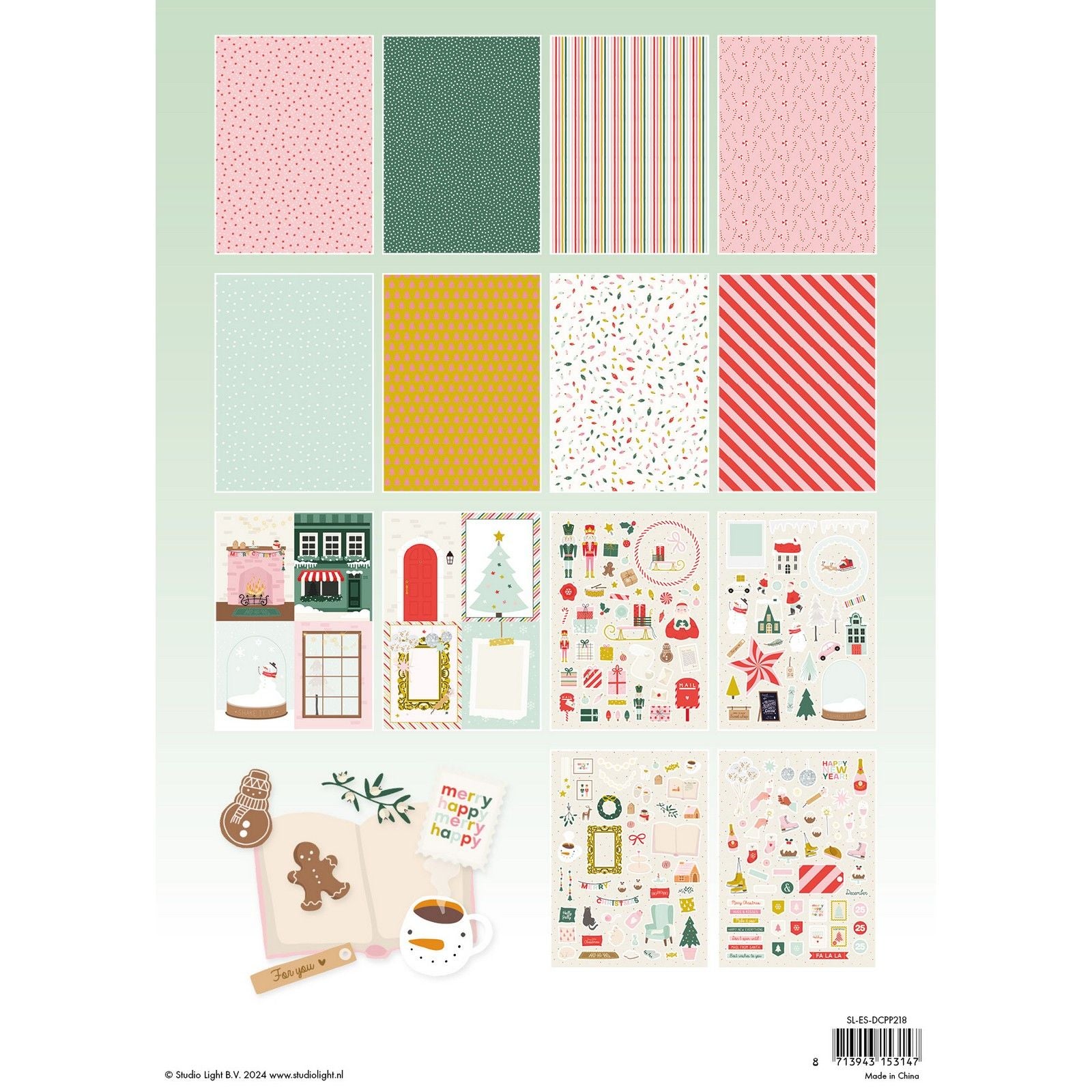 Studiolicht • Essentials gestanztes Designer-PP, süße Weihnachten