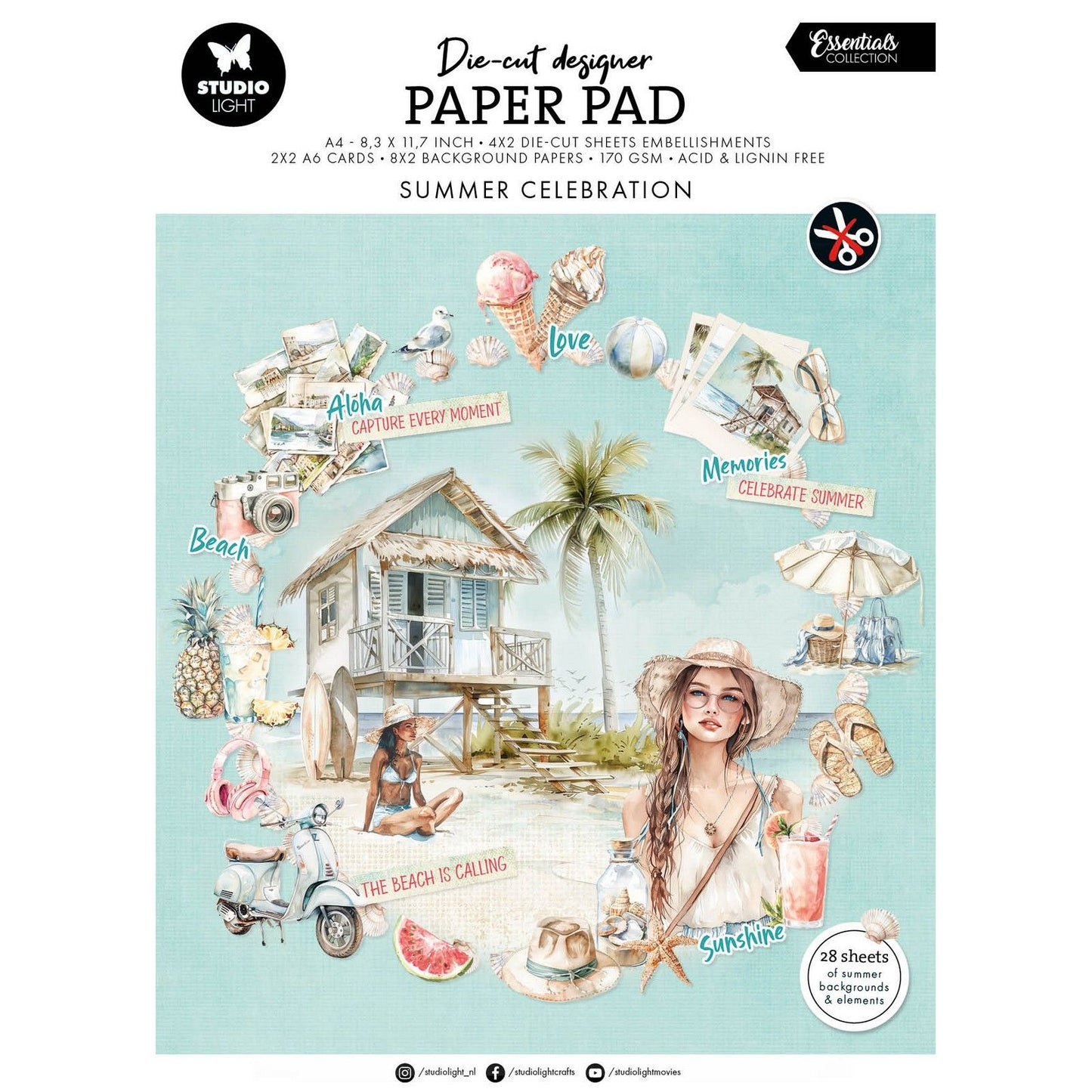 Studiolicht • Essentials gestanzter Papierblock Sommerfest