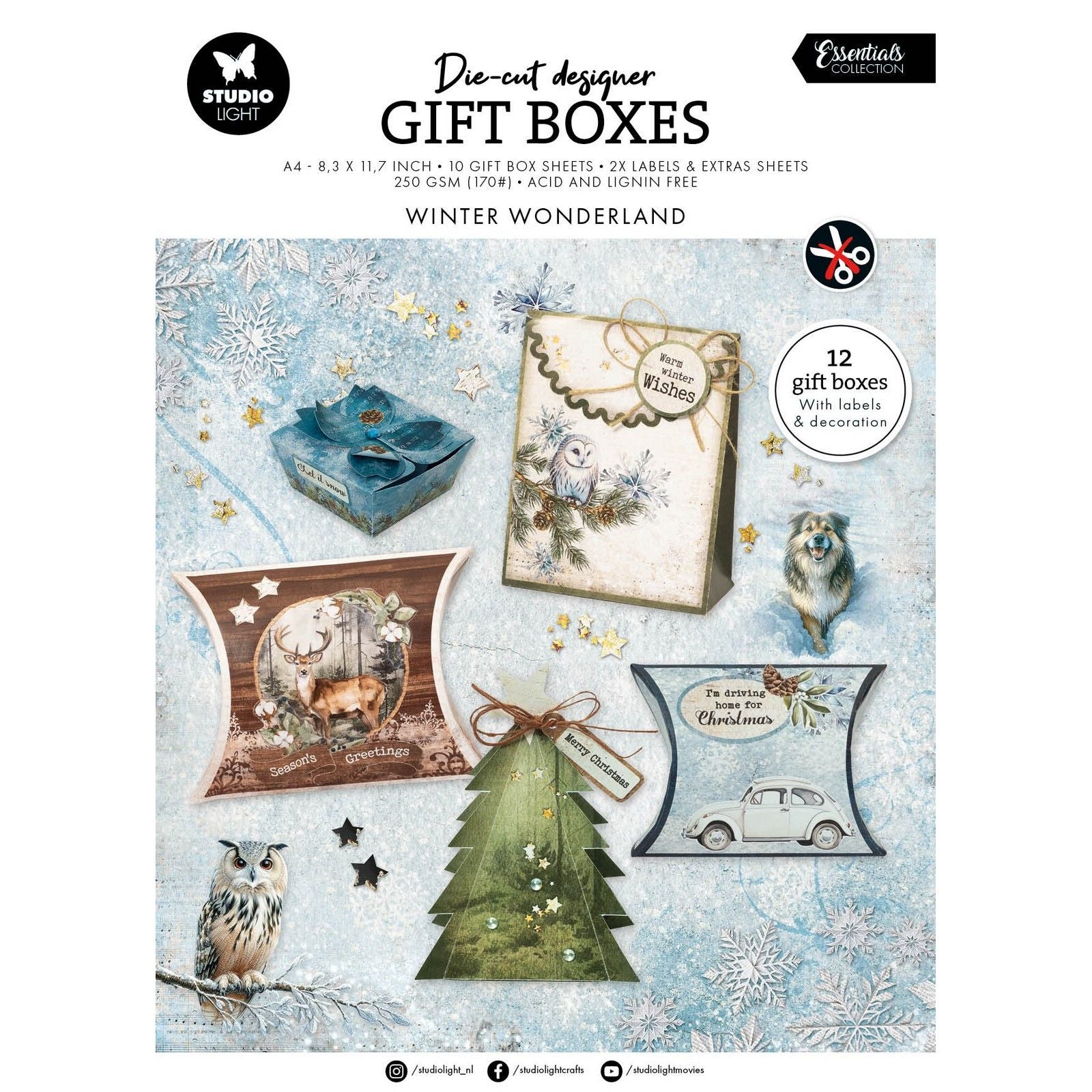 Studiolicht • Essentials DIY-Geschenkboxen Winterwunderland