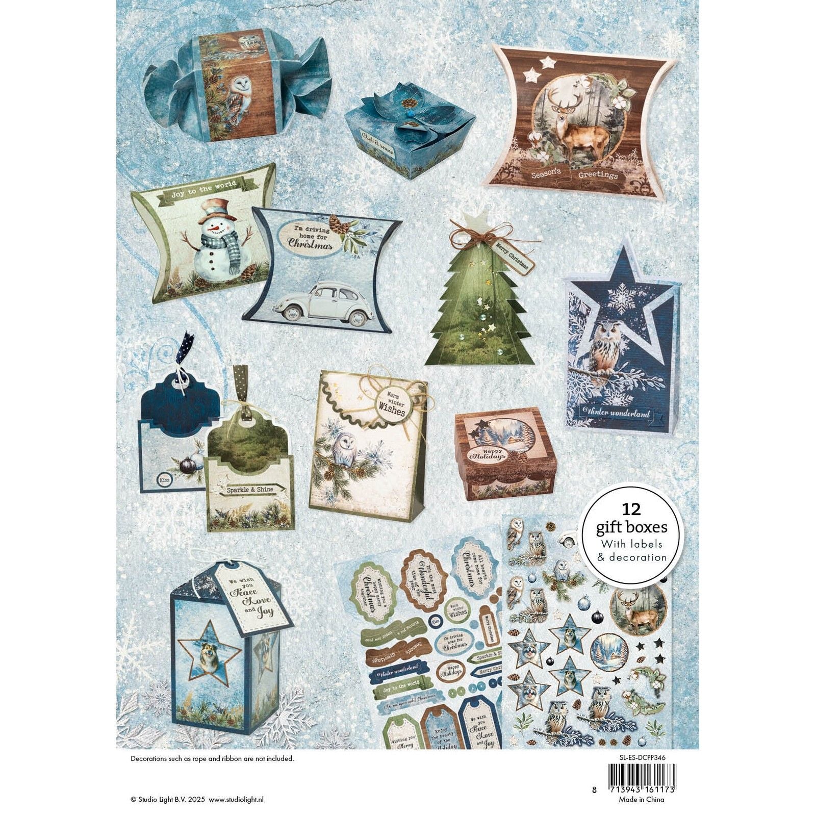 Studiolicht • Essentials DIY-Geschenkboxen Winterwunderland