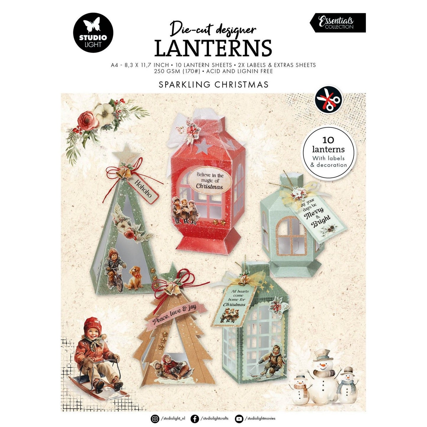 Studiolicht • Wesentliche DIY-Laternen, funkelnde Weihnachten