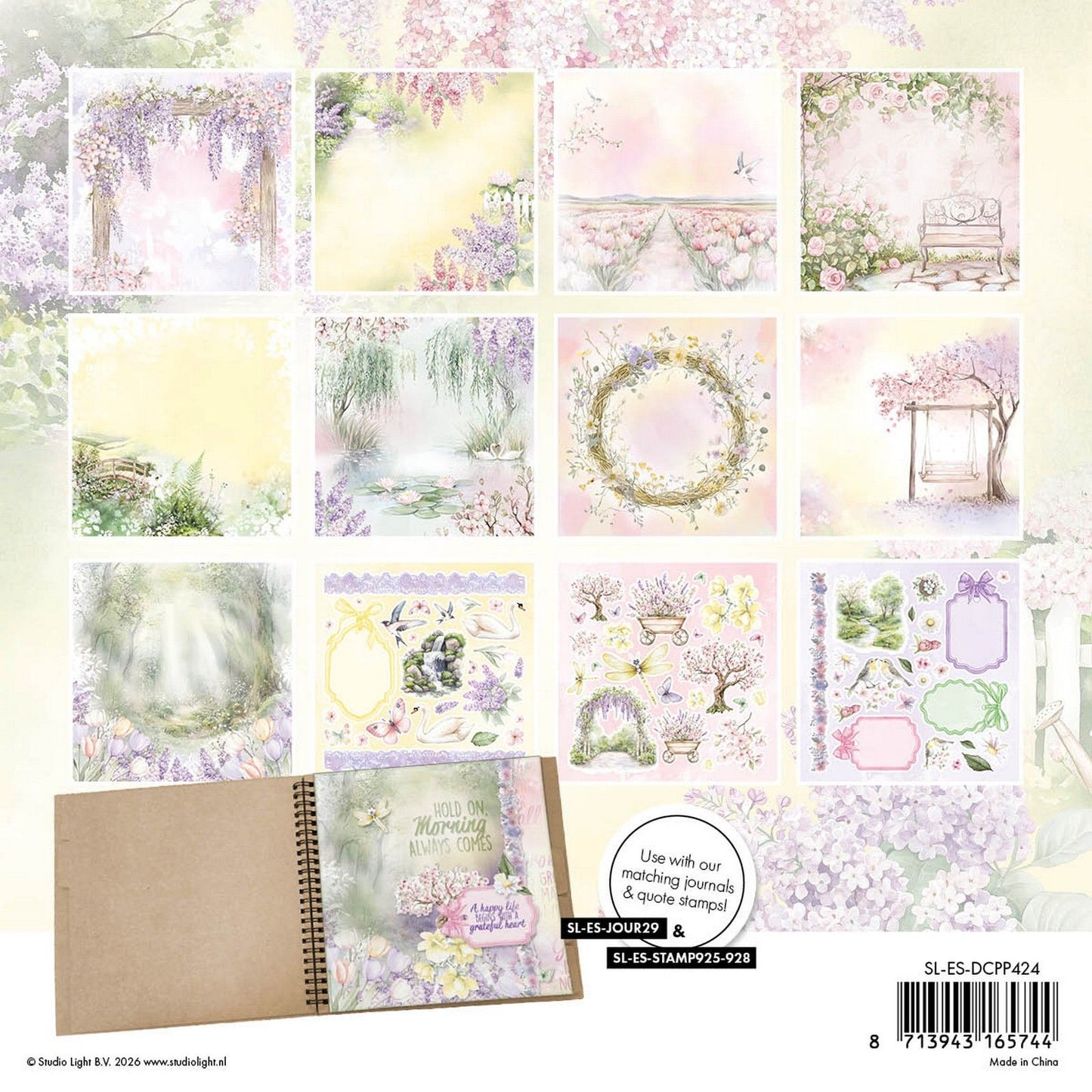 Studioleuchte • Essentials Designer-Papierblock Papierelemente Pastellblüte