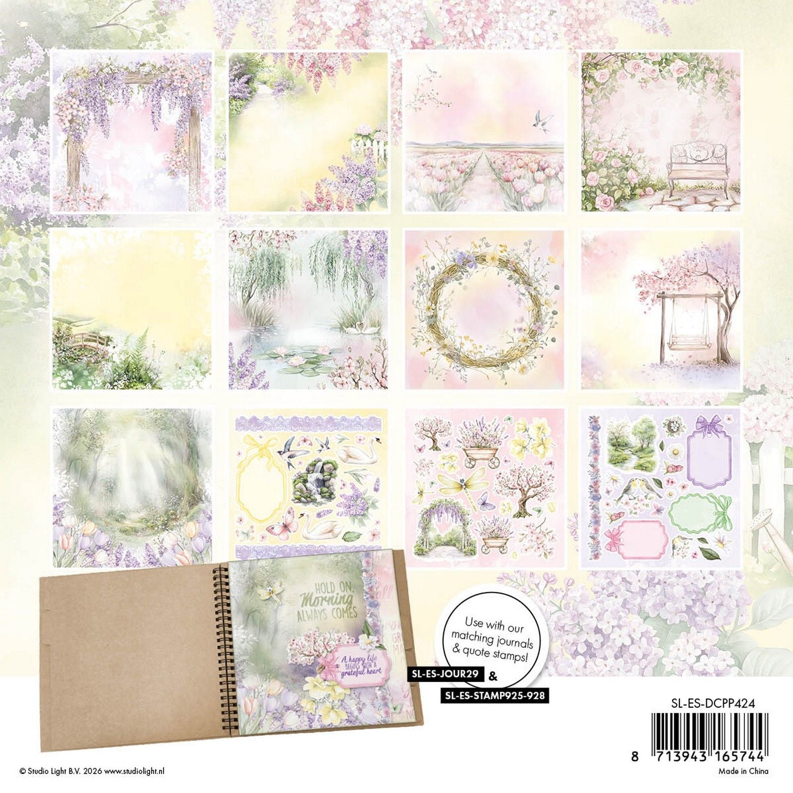 Studioleuchte • Essentials Designer-Papierblock Papierelemente Pastellblüte