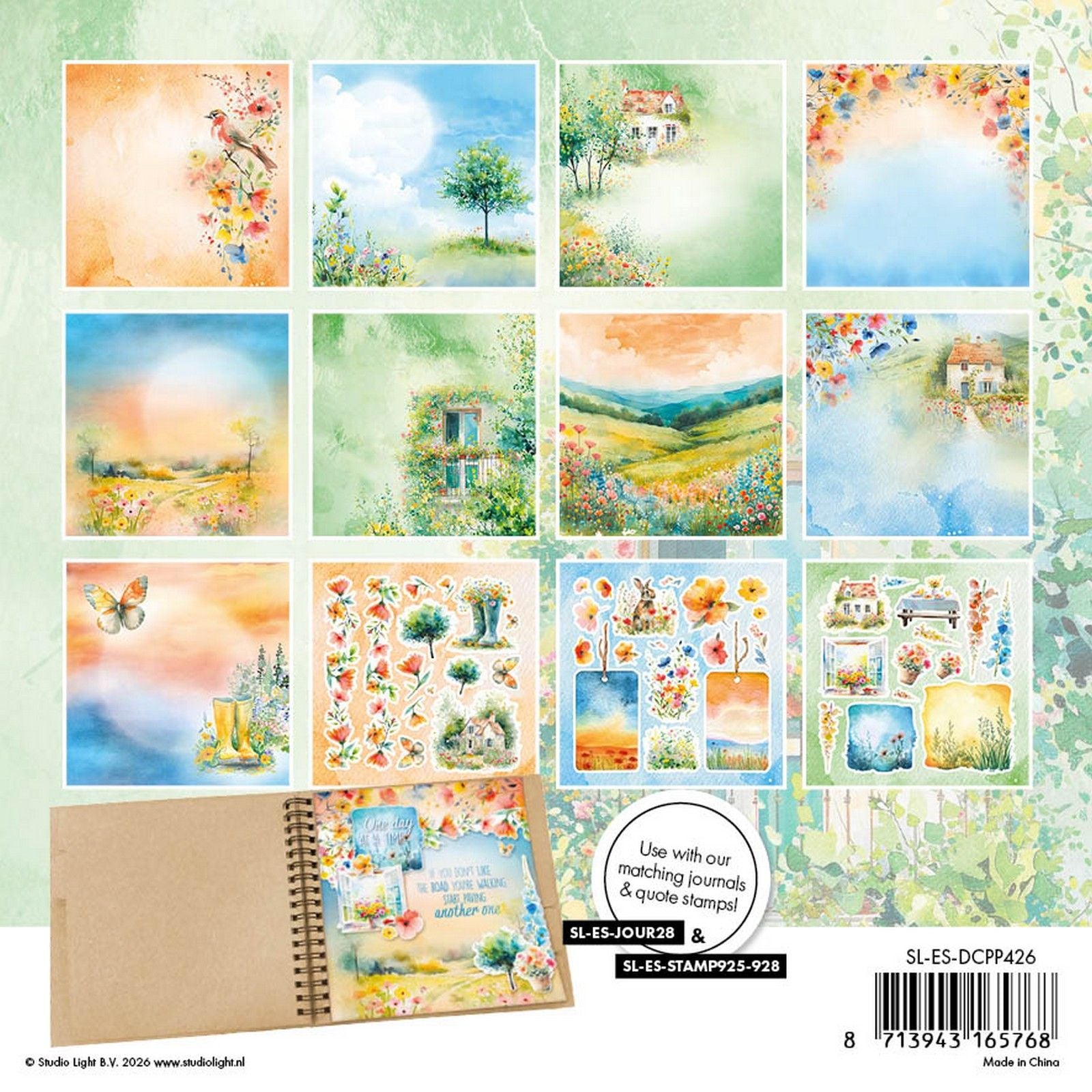 Studioleuchte • Essentials Designer-Papierblock Papierelemente Sommerwiese