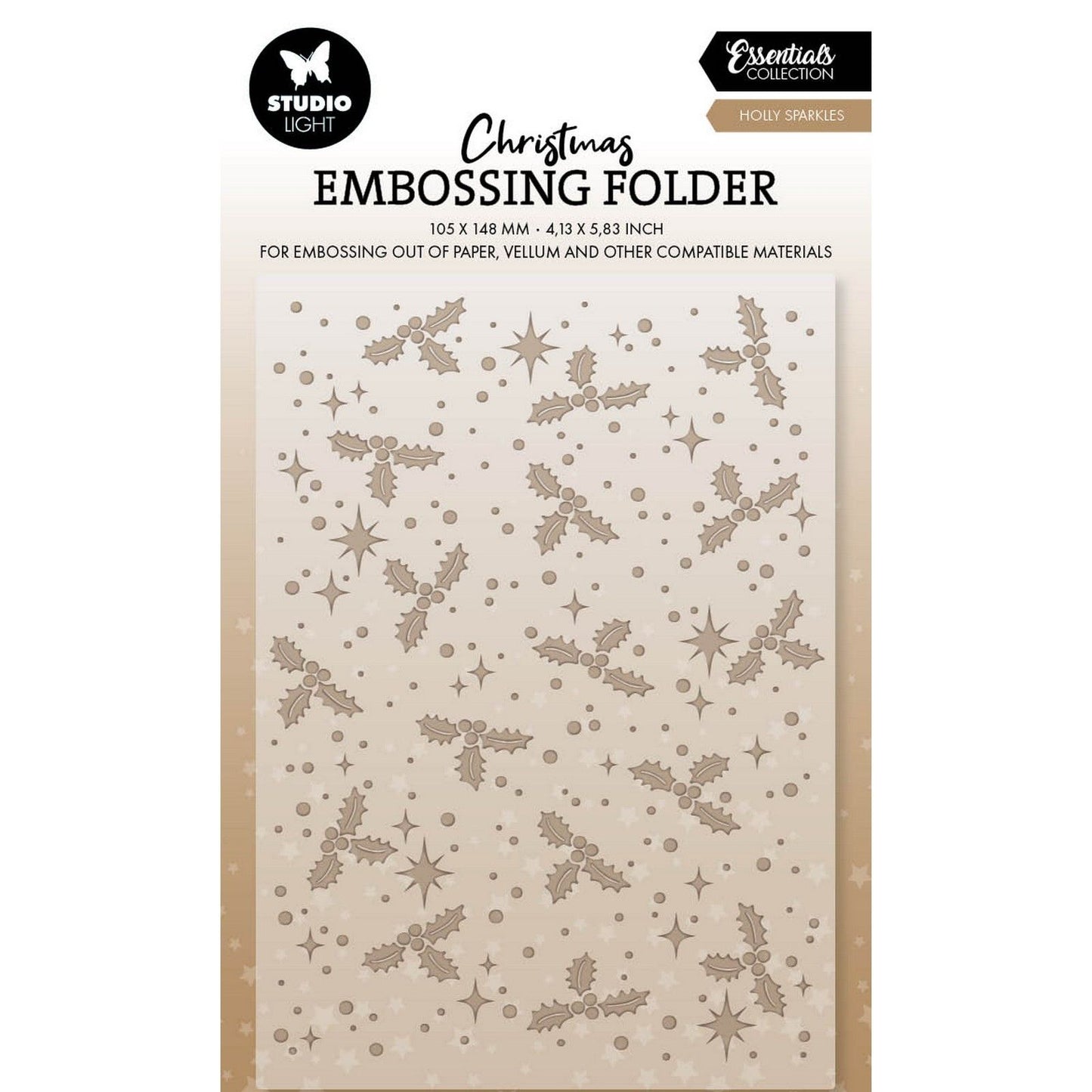 Studio Light • Essentials Prägefolder Holly Sparkles