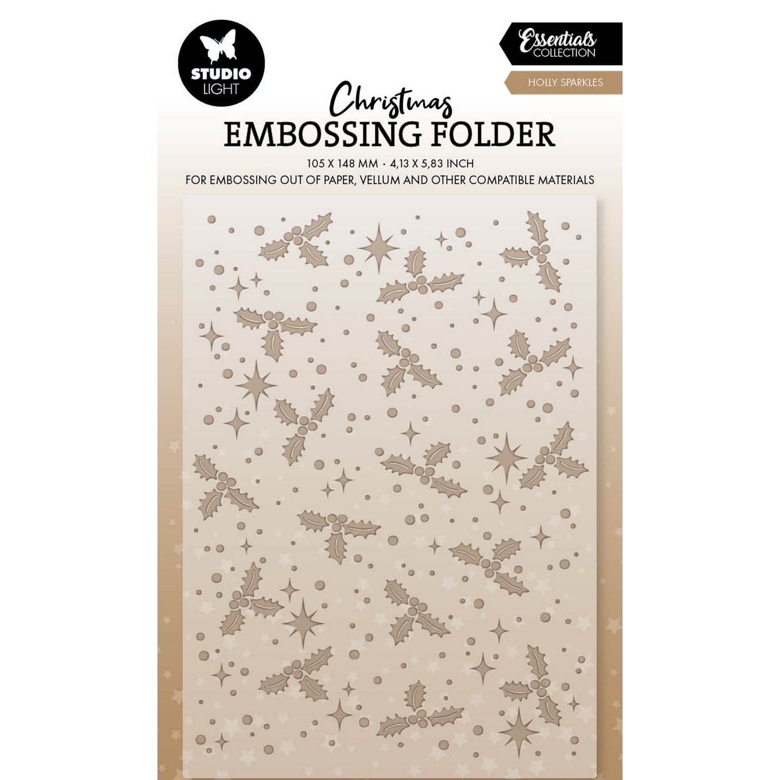 Studio Light • Essentials Prägefolder Holly Sparkles