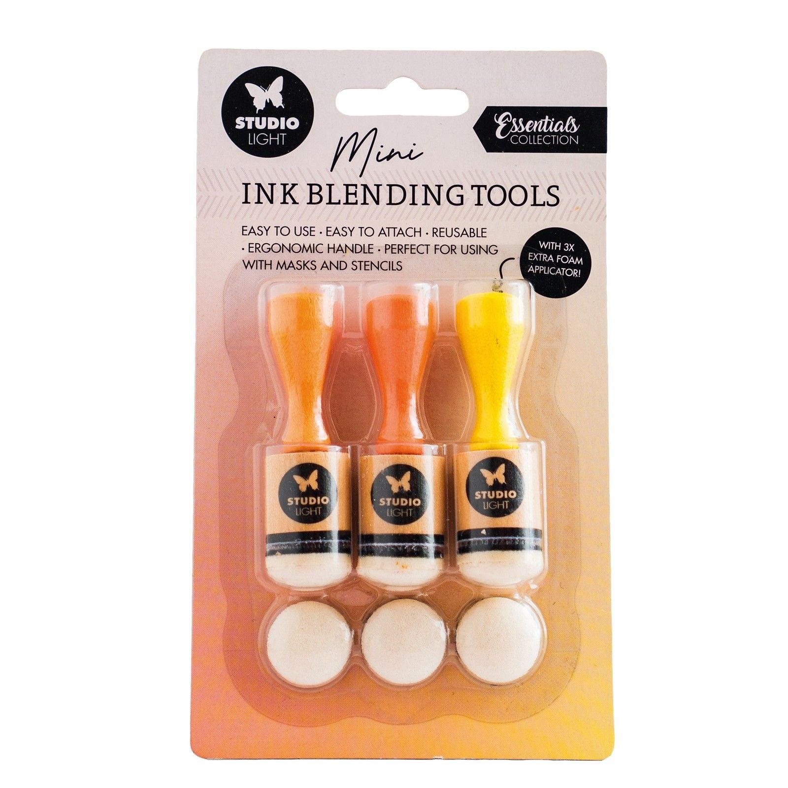 Studioleuchte • Essentials-Tintenmischwerkzeuge + Ersatz-Schaumstoffpads 20 mm, 6 Stück