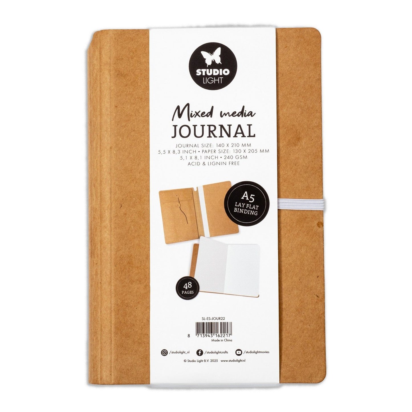 Studiolicht • Essentials Mixed-Media-Tagebuch im A5-Format
